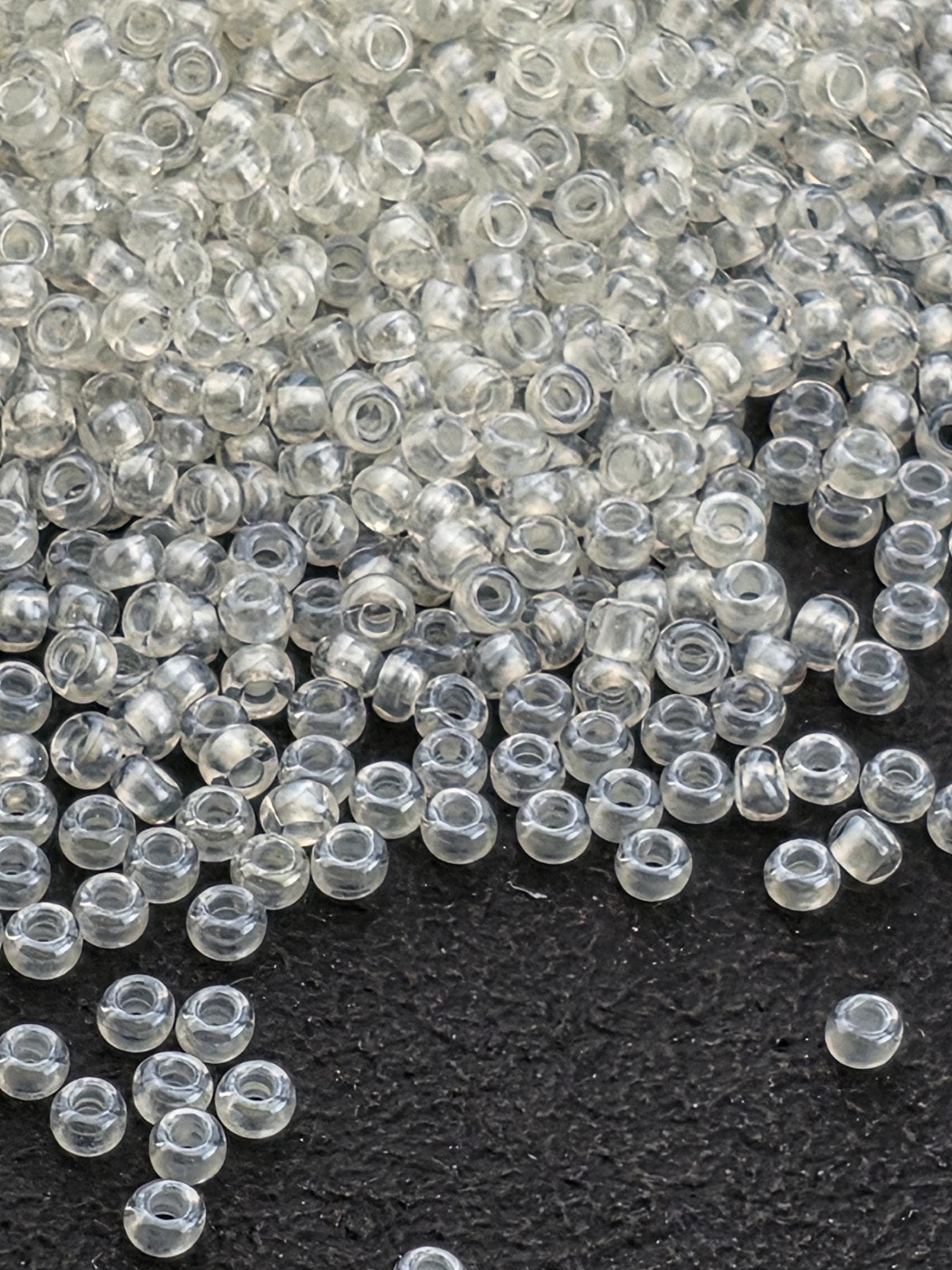Translucent Pastel Ivory Luster | Size 11 | 15g | Preciosa-Ornela Glass Seed Beads | Czech Seed Beads | Bead Weaving Embroidery Supply