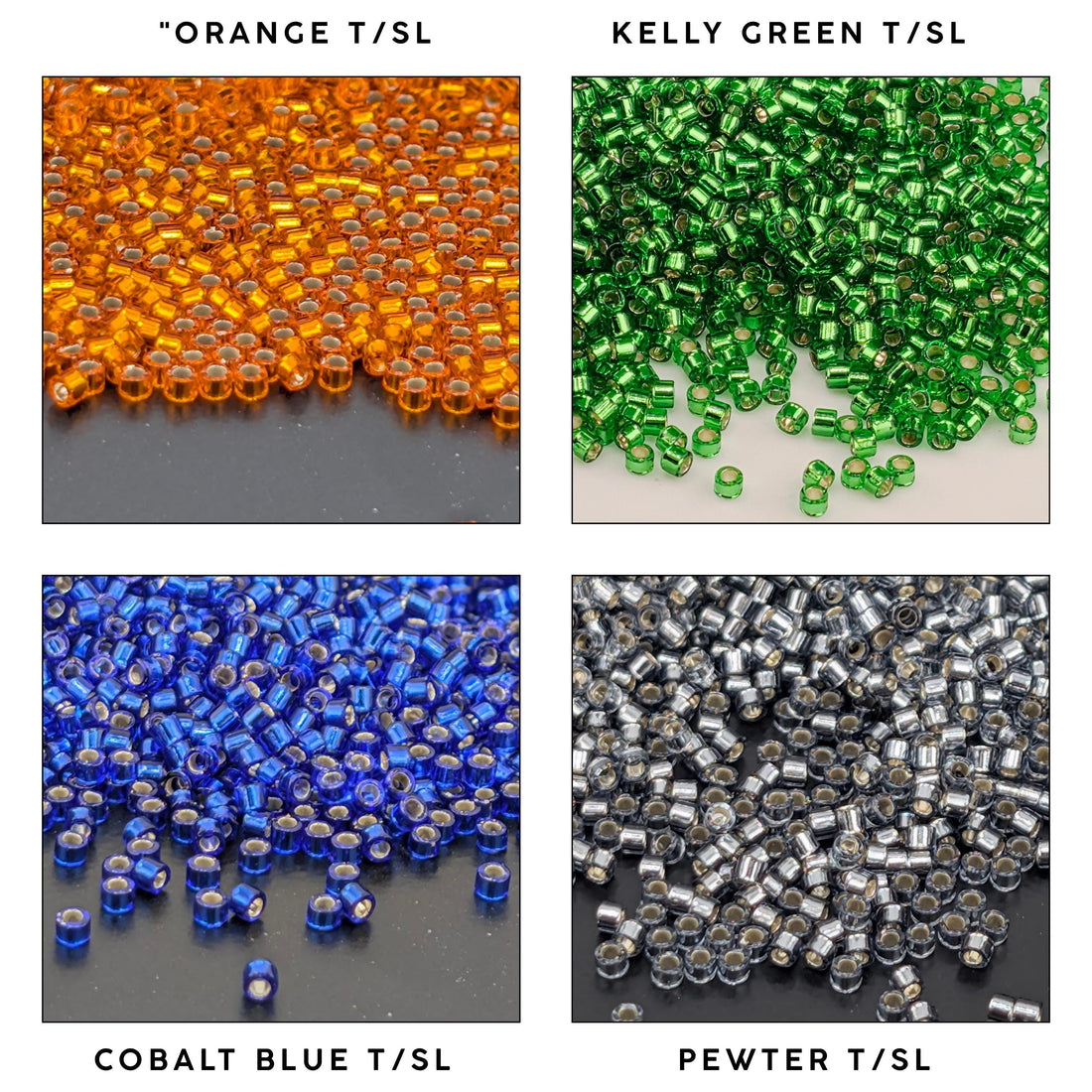Miyuki Delica 11/0 Seed Beads 7g Tube - Transparent Silver Lined (T/SL) - Choice of 22 Colors or Full Collection - Japanese Cylinder Beads
