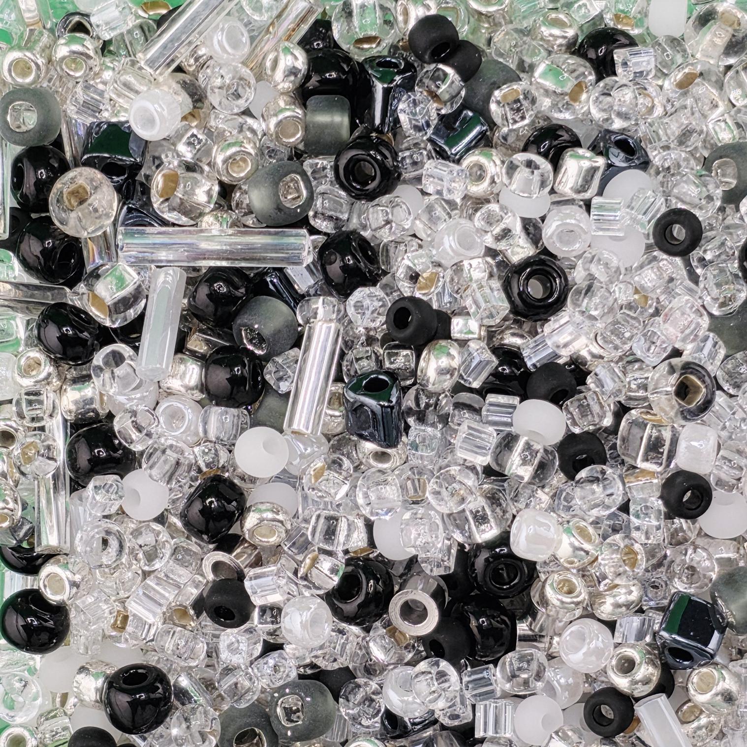 Seed Bead Mixes - Assorted Size and Shape Glass Beads for Loom Weaving, Fringe Earrings, & Jewelry Making - Multi-Color 20g Bag