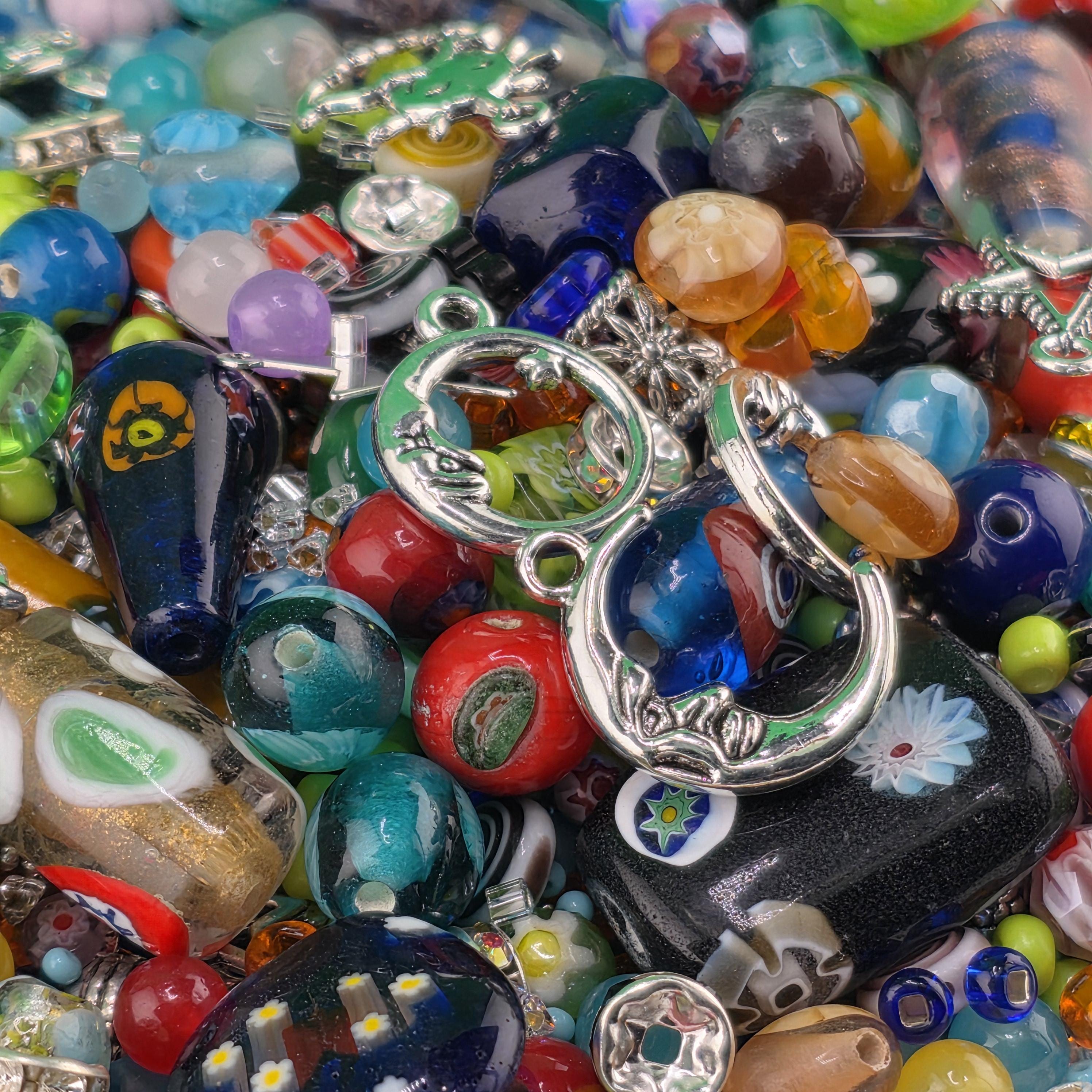Millifiore Bead Mix: Colorful Glass Variety - Jewelry Craft Supply | Jewelry Making Bracelet Supply | Learise Curated Mix