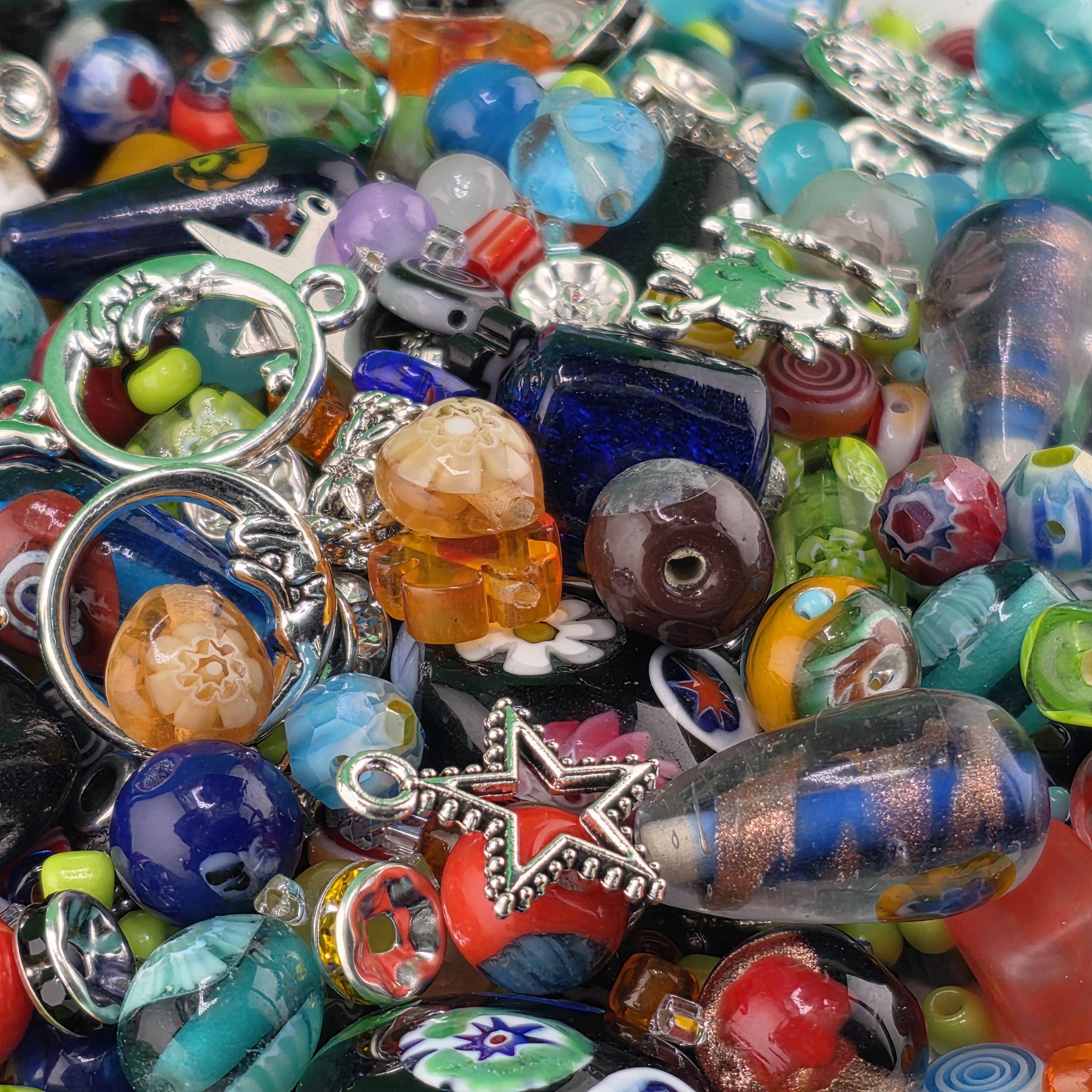 Millifiore Bead Mix: Colorful Glass Variety - Jewelry Craft Supply | Jewelry Making Bracelet Supply | Learise Curated Mix
