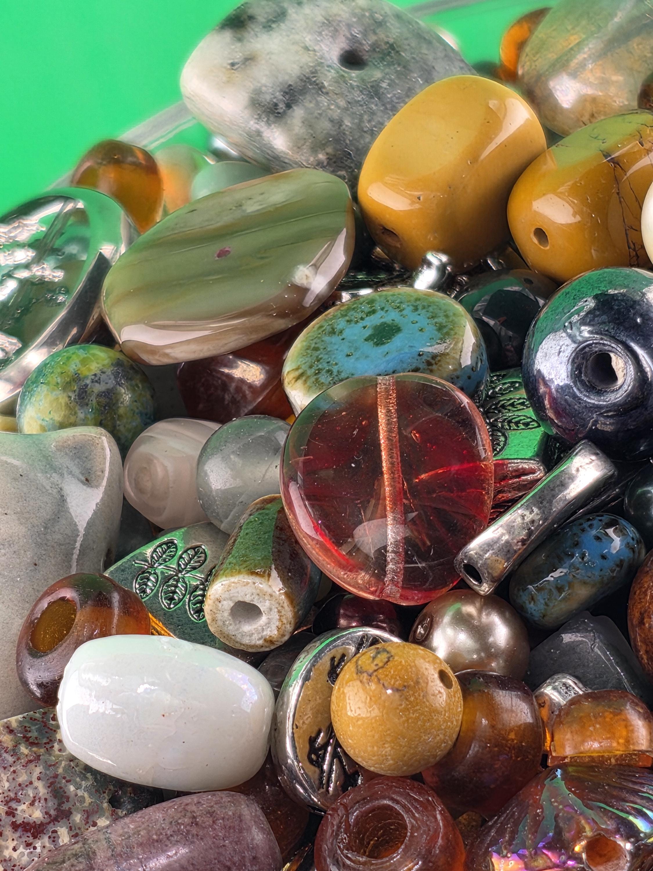 Fancy Jasper Beads Mix, Earth Tone Gemstones (2oz Jewelry Crafting) | Jewelry Making Bracelet Supply | Learise Curated Mix