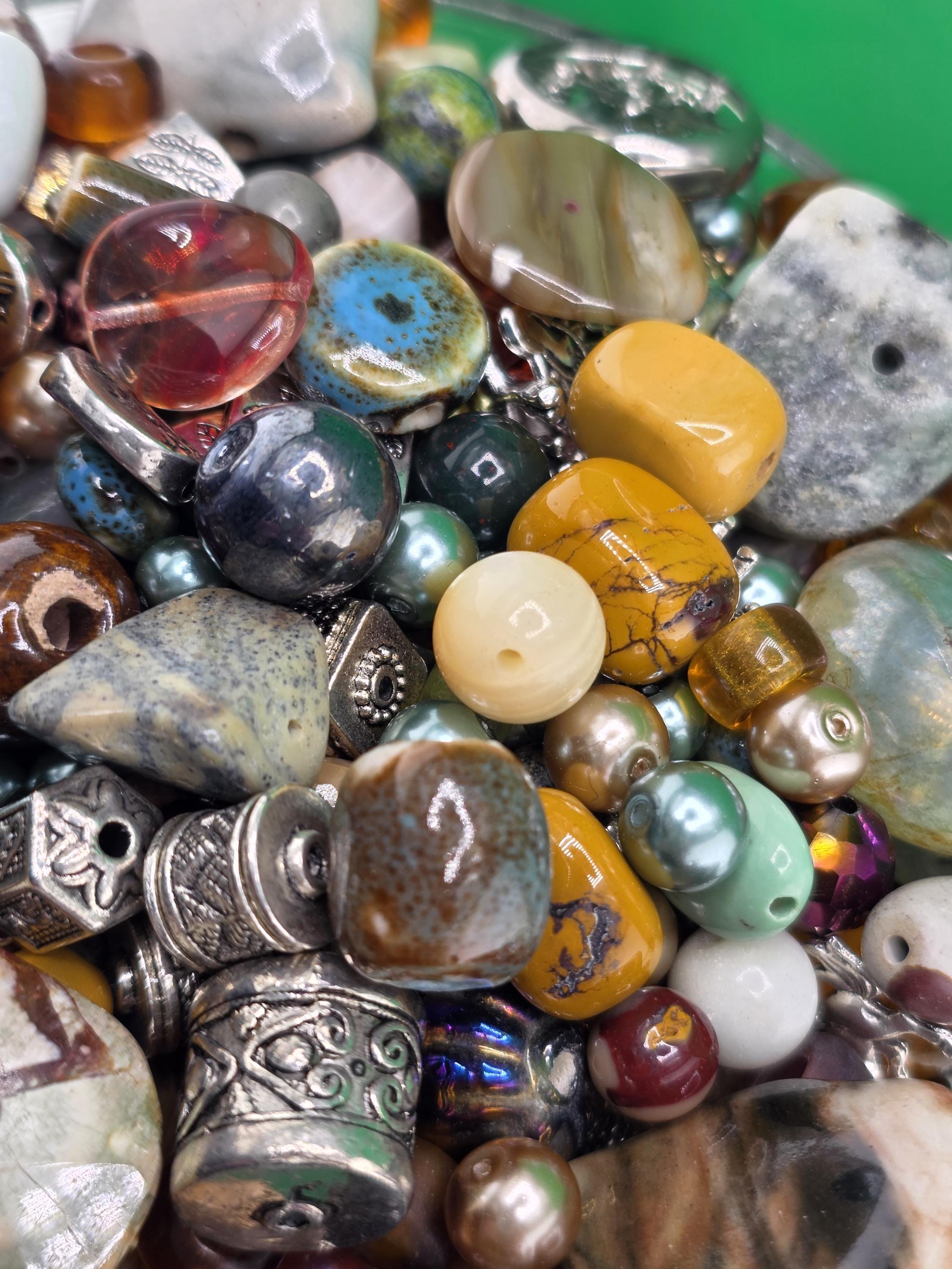 Fancy Jasper Beads Mix, Earth Tone Gemstones (2oz Jewelry Crafting) | Jewelry Making Bracelet Supply | Learise Curated Mix