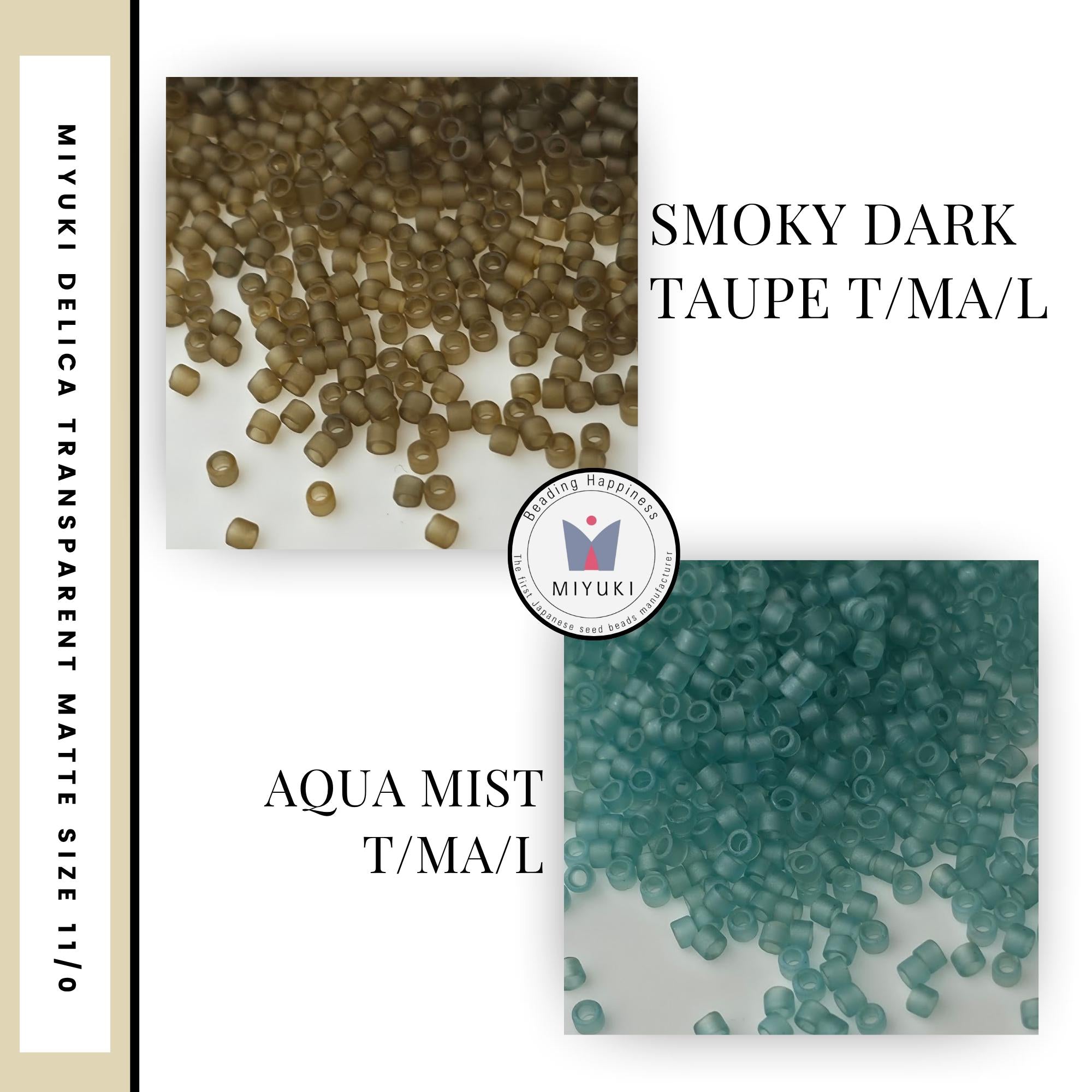 Miyuki Delica Translucent Matte Duracoat Luster Beads 11