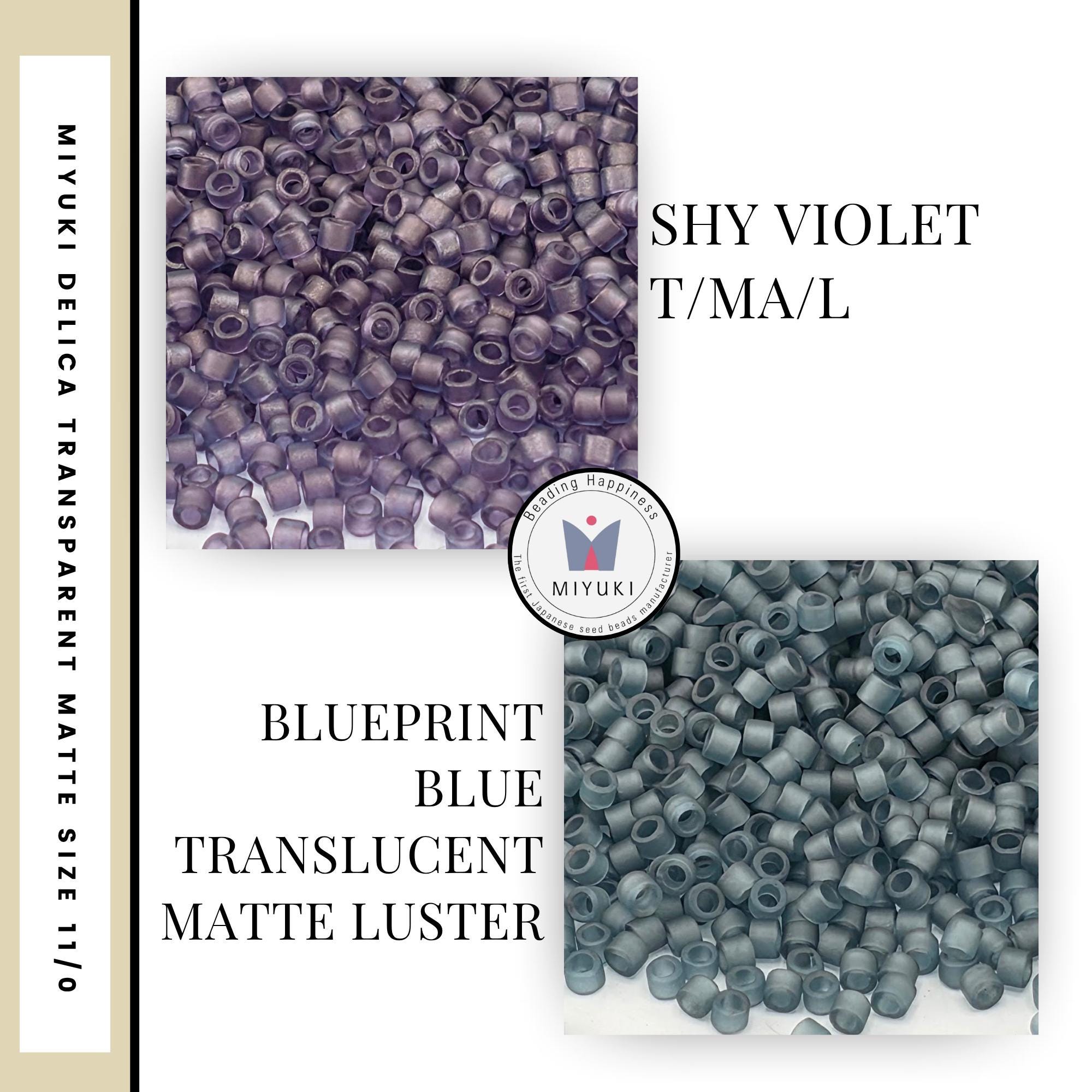 Miyuki Delica Translucent Matte Duracoat Luster Beads 11