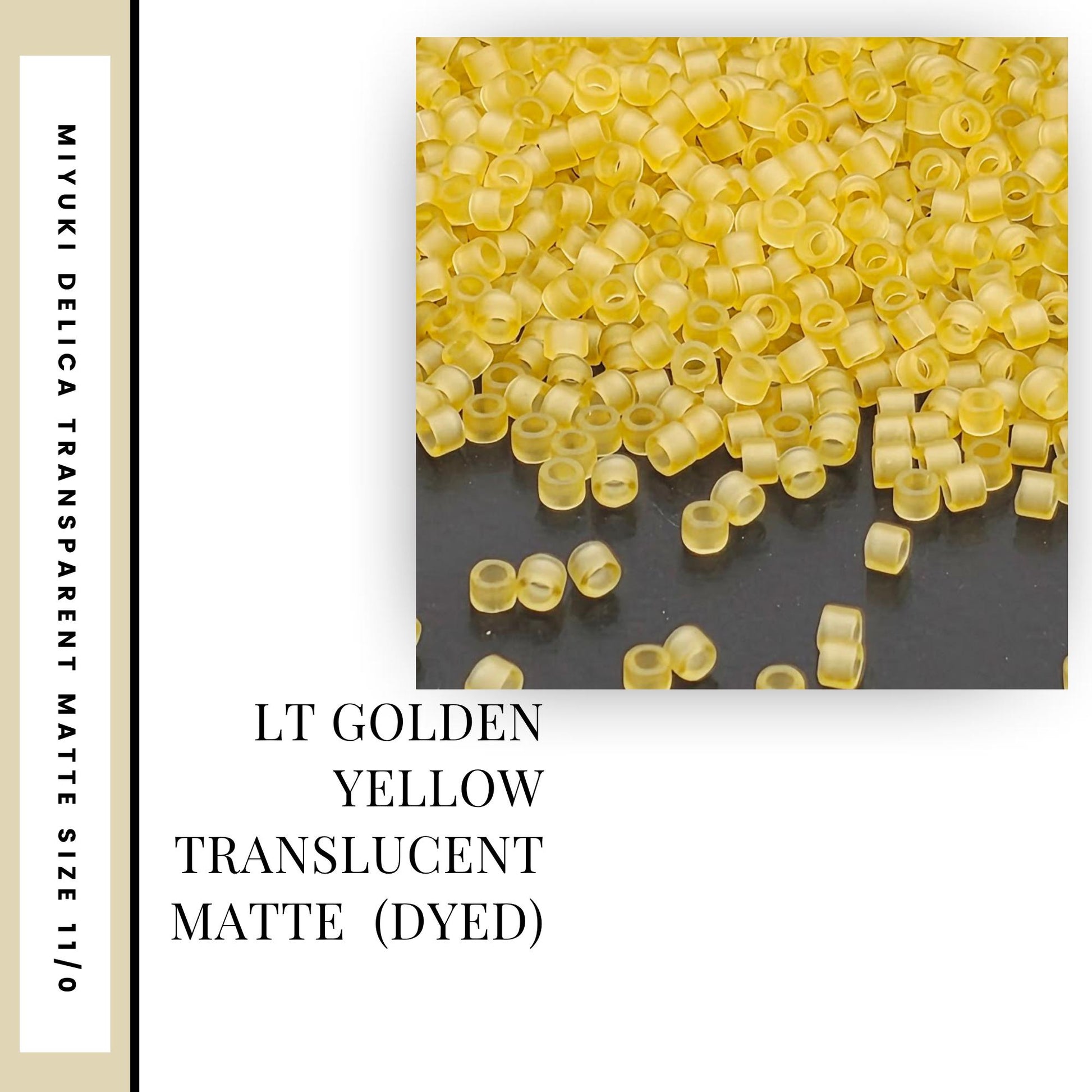 Miyuki Delica Translucent Matte Duracoat Luster Beads 11