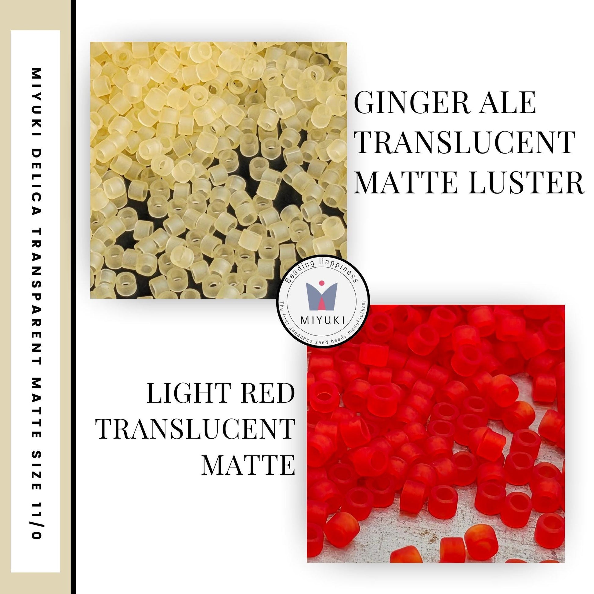 Miyuki Delica Translucent Matte Duracoat Luster Beads 11