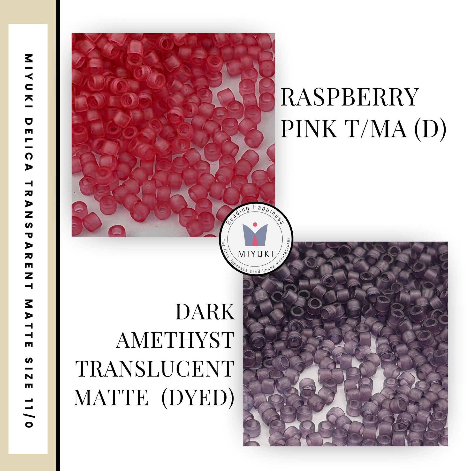 Miyuki Delica Translucent Matte Duracoat Luster Beads 11