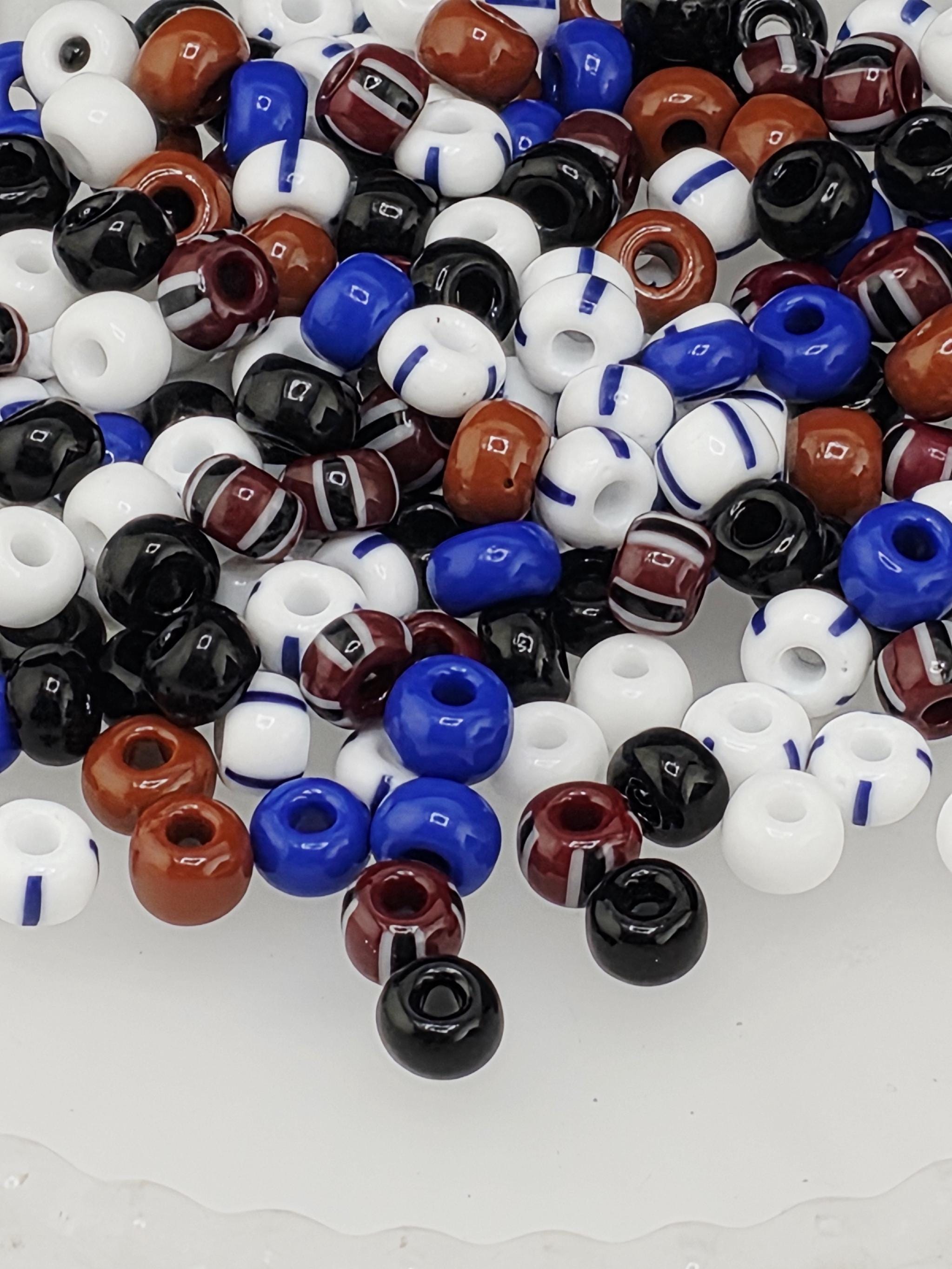 Striped Czech Glass Beads - Colorful Seed Bead Mix 15g | Jewelry Making Bracelet Supply | Learise Curated Mix