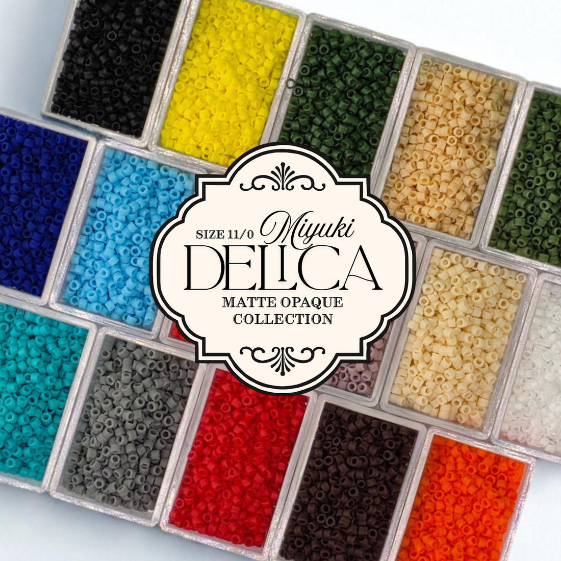 a collection of colorful beads or grains, likely used for crafting or decorating purposes.