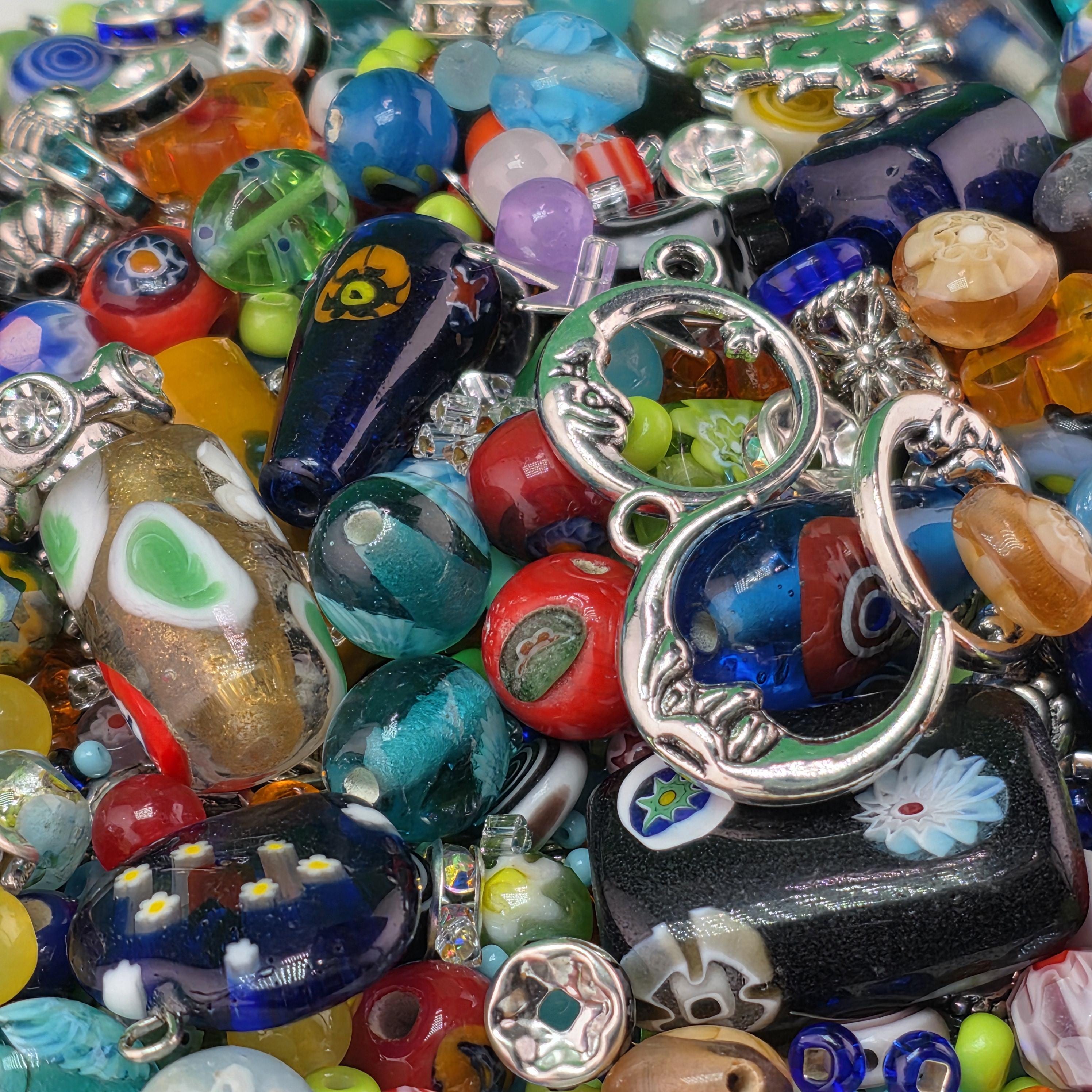Millifiore Bead Mix: Colorful Glass Variety - Jewelry Craft Supply | Jewelry Making Bracelet Supply | Learise Curated Mix