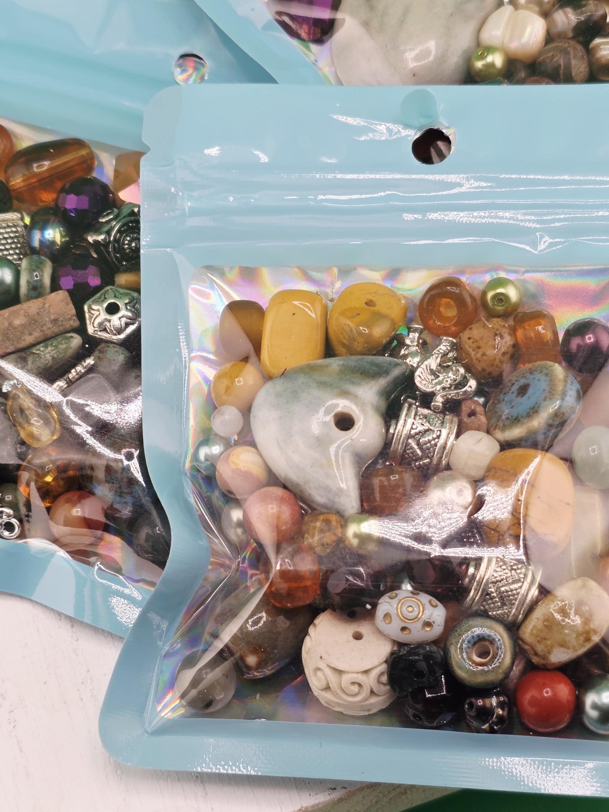 Fancy Jasper Beads Mix, Earth Tone Gemstones (2oz Jewelry Crafting) | Jewelry Making Bracelet Supply | Learise Curated Mix