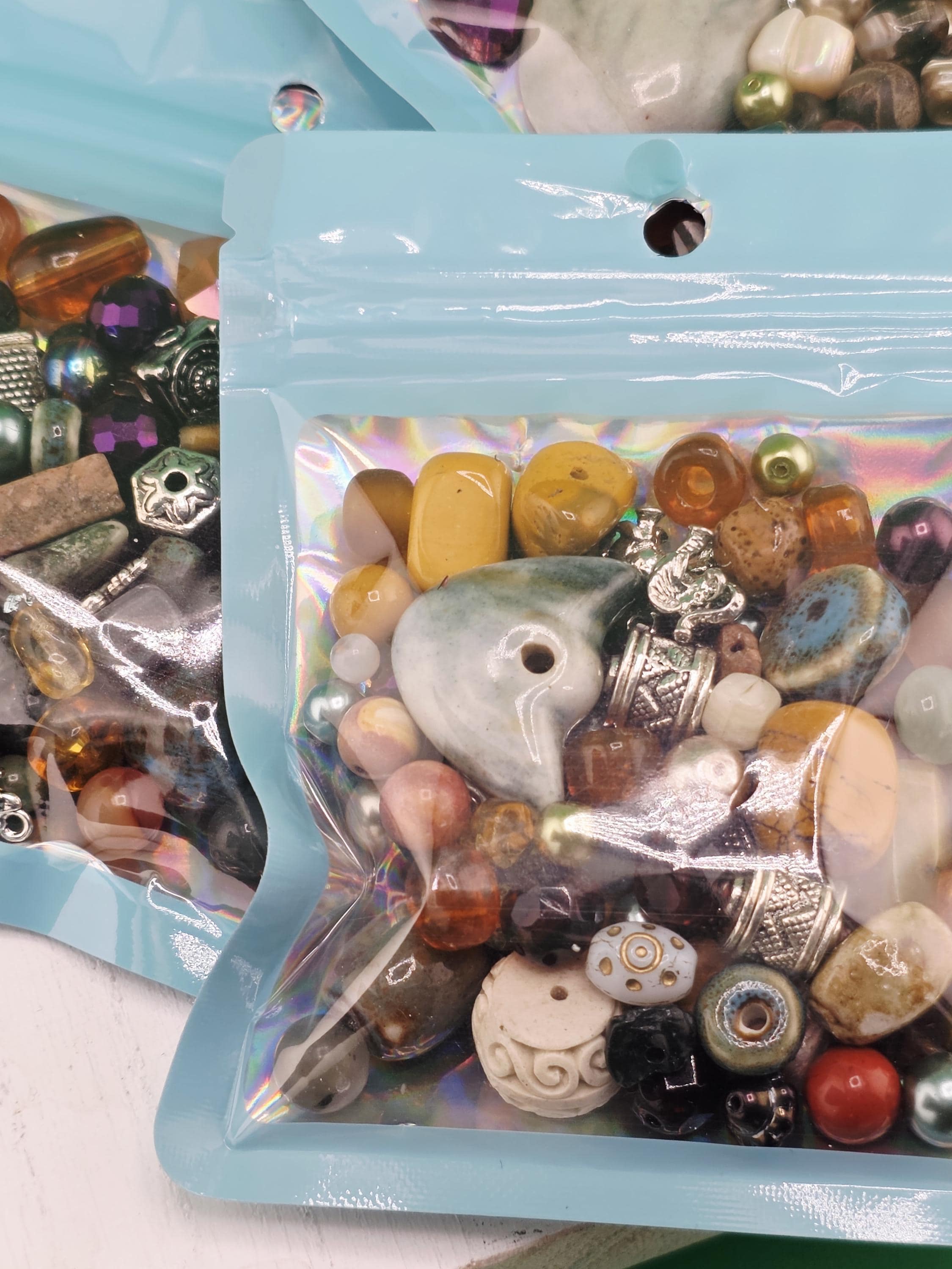 Fancy Jasper Beads Mix, Earth Tone Gemstones (2oz Jewelry Crafting) | Jewelry Making Bracelet Supply | Learise Curated Mix