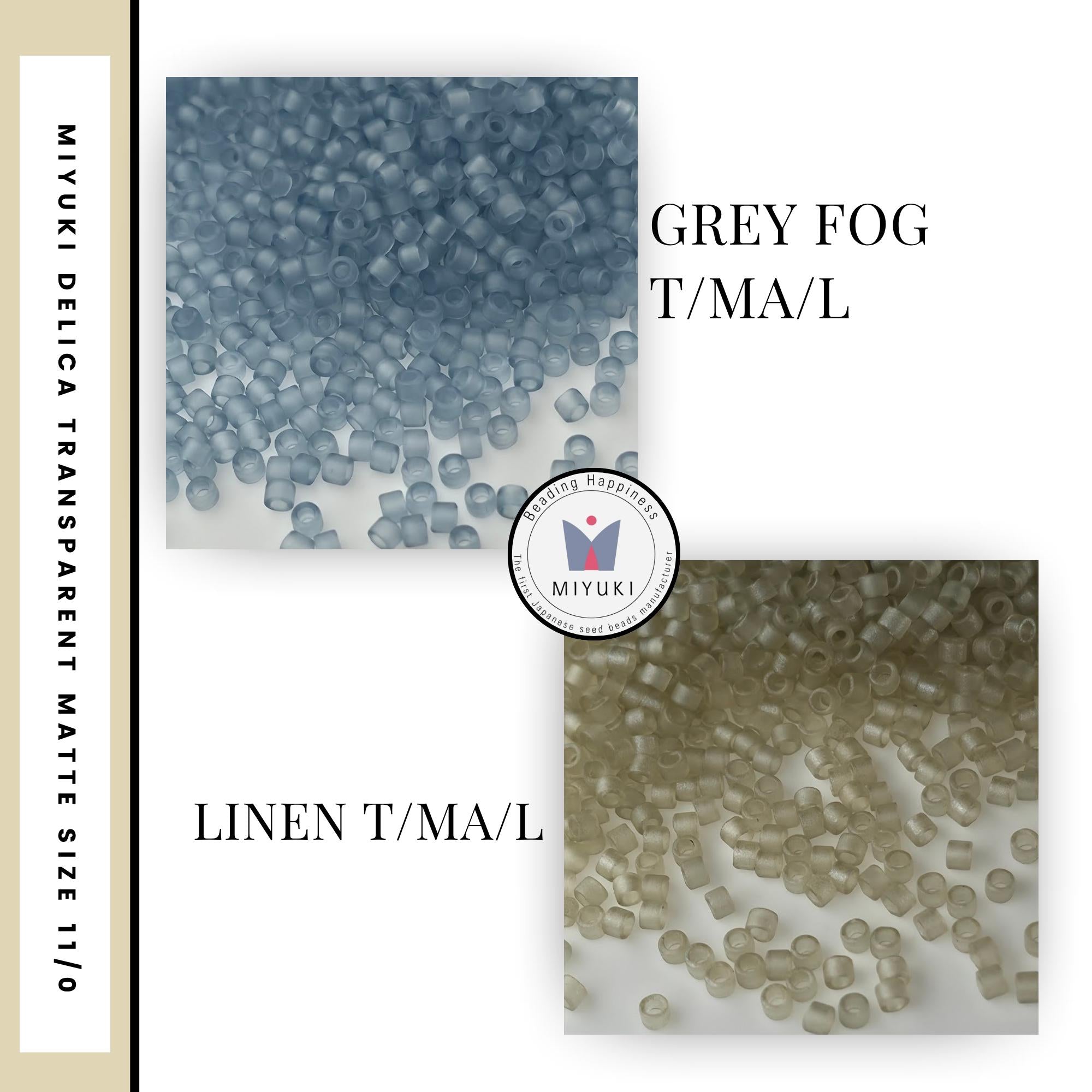 Miyuki Delica Translucent Matte Duracoat Luster Beads 11