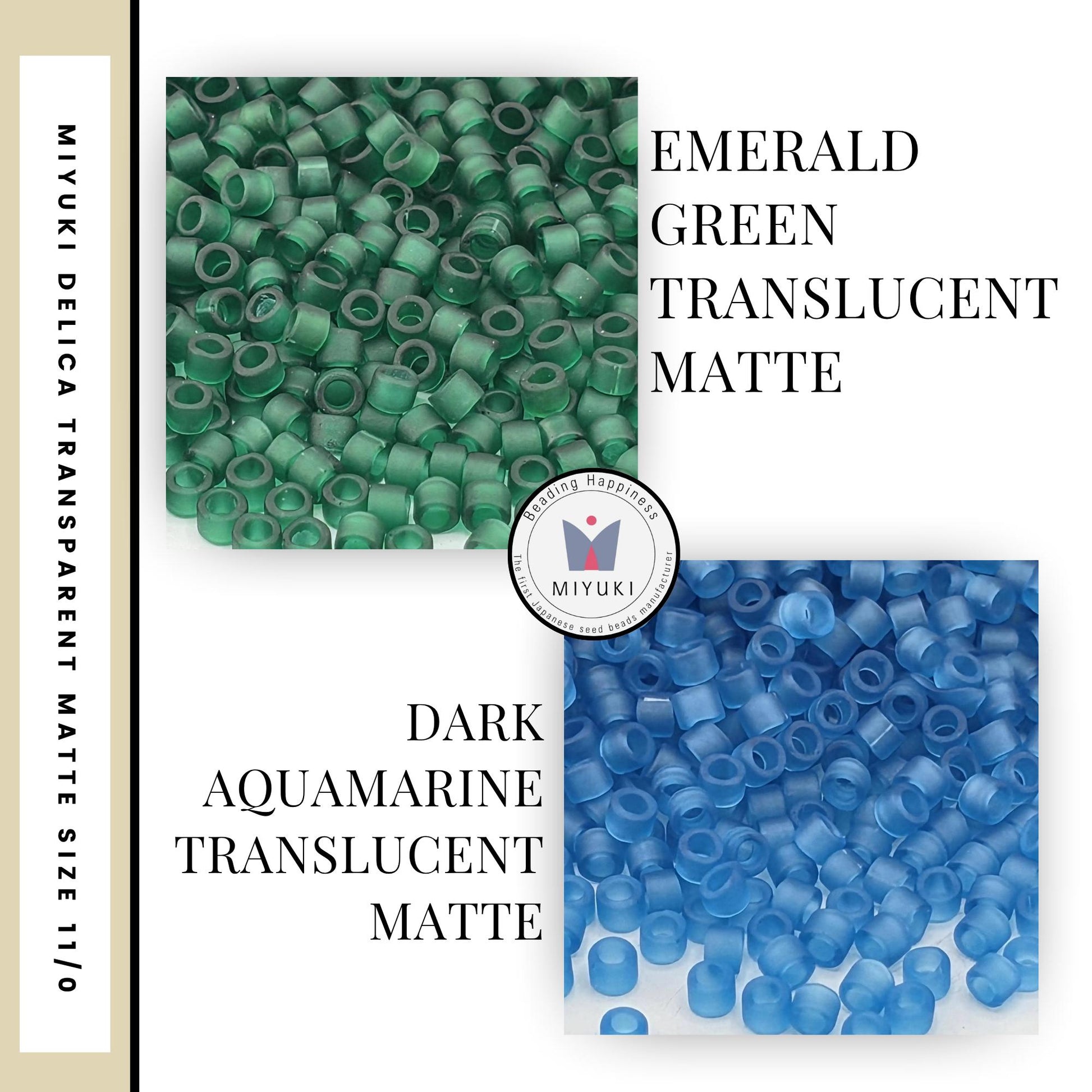 Miyuki Delica Translucent Matte Duracoat Luster Beads 11