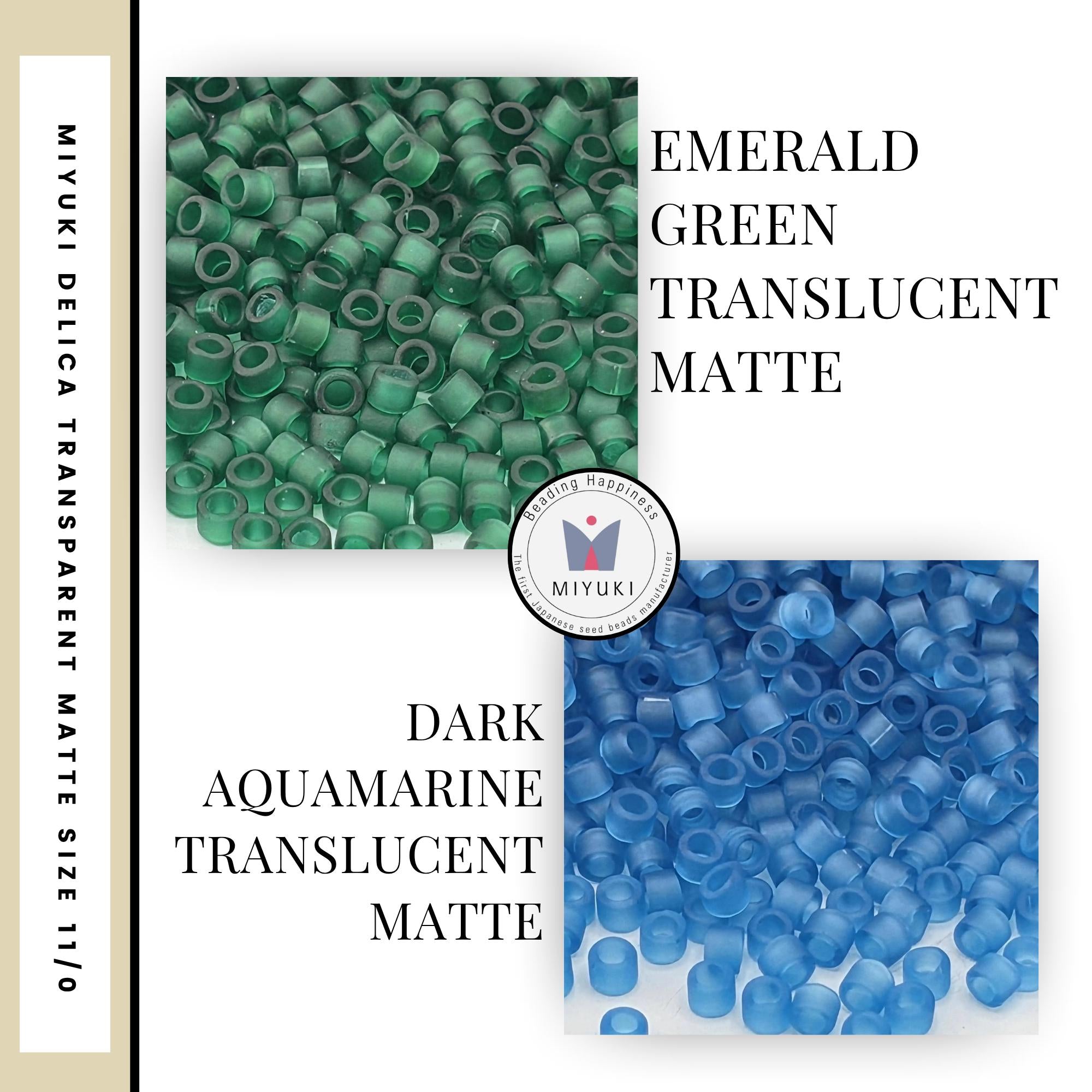 Miyuki Delica Translucent Matte Duracoat Luster Beads 11