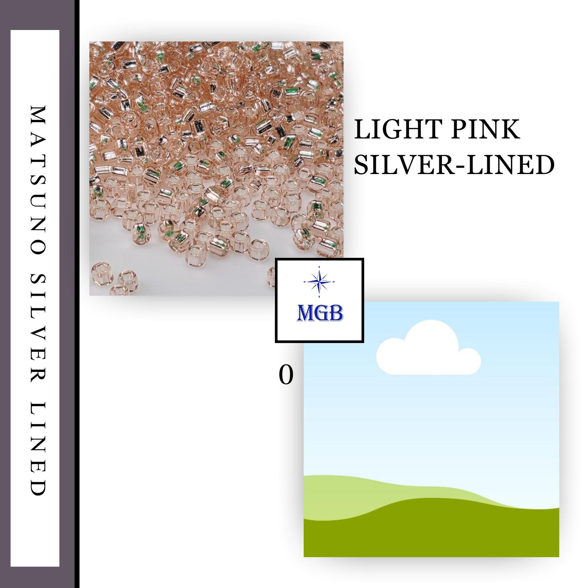 a collage of three distinct images: a pile of small, brown beads, a simple blue and white landscape, and a cloud in the sky.