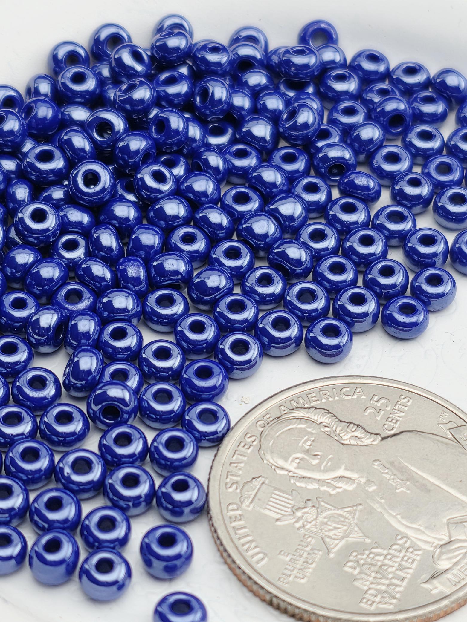 Opaque Luster Cobalt Blue | Size 6 | 15g | Preciosa-Ornela Glass Seed Beads