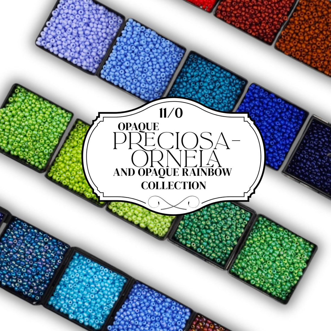 Preciosa-Ornela Opaque 11/0 Glass Seed Beads 15g. Select individually or select them all! | Czech Seed Beads