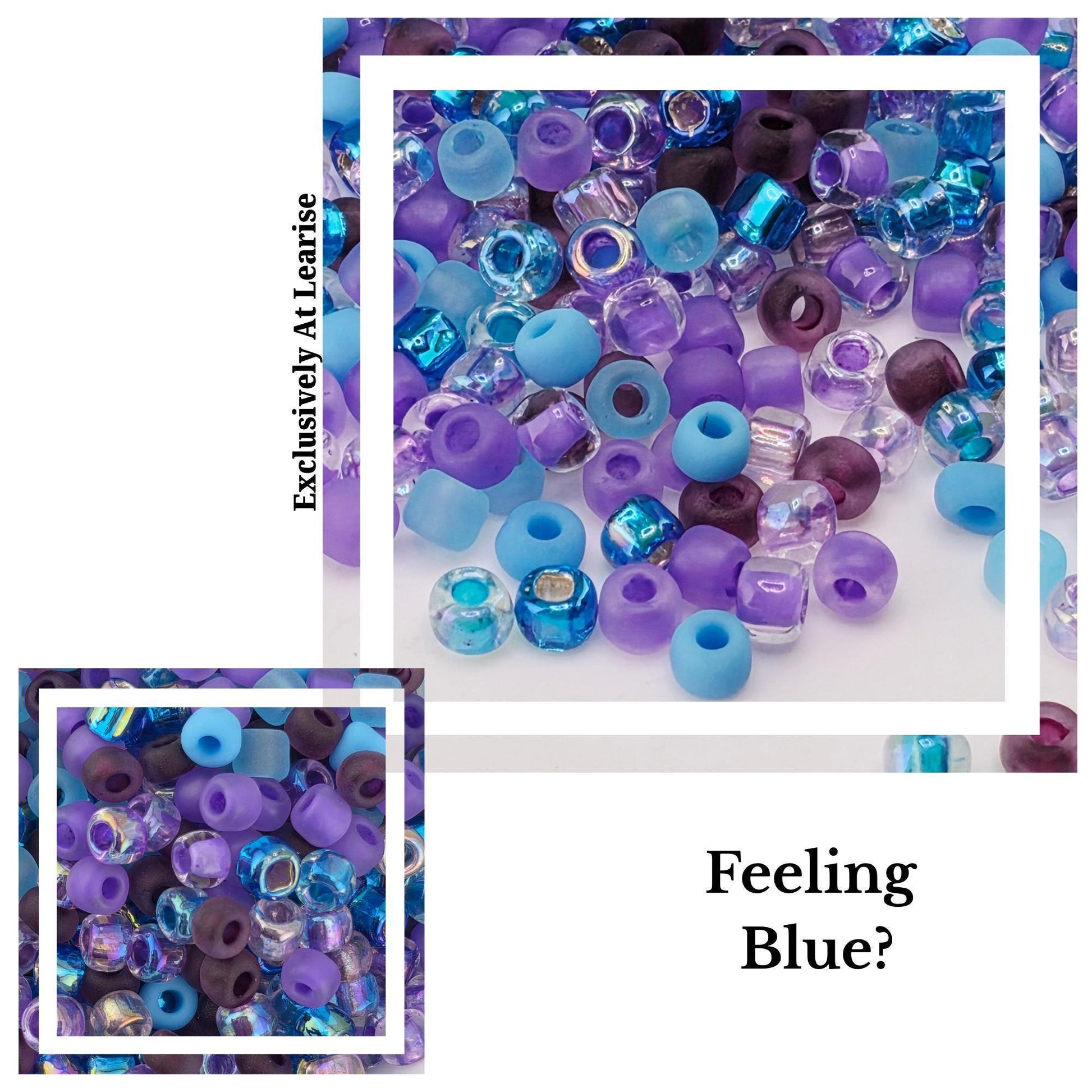 Size 6/0 Seed Bead Mix - Assorted Glass Beads for Loom Weaving, Fringe Earrings, & Jewelry Making - Multi-Color 20g Bag