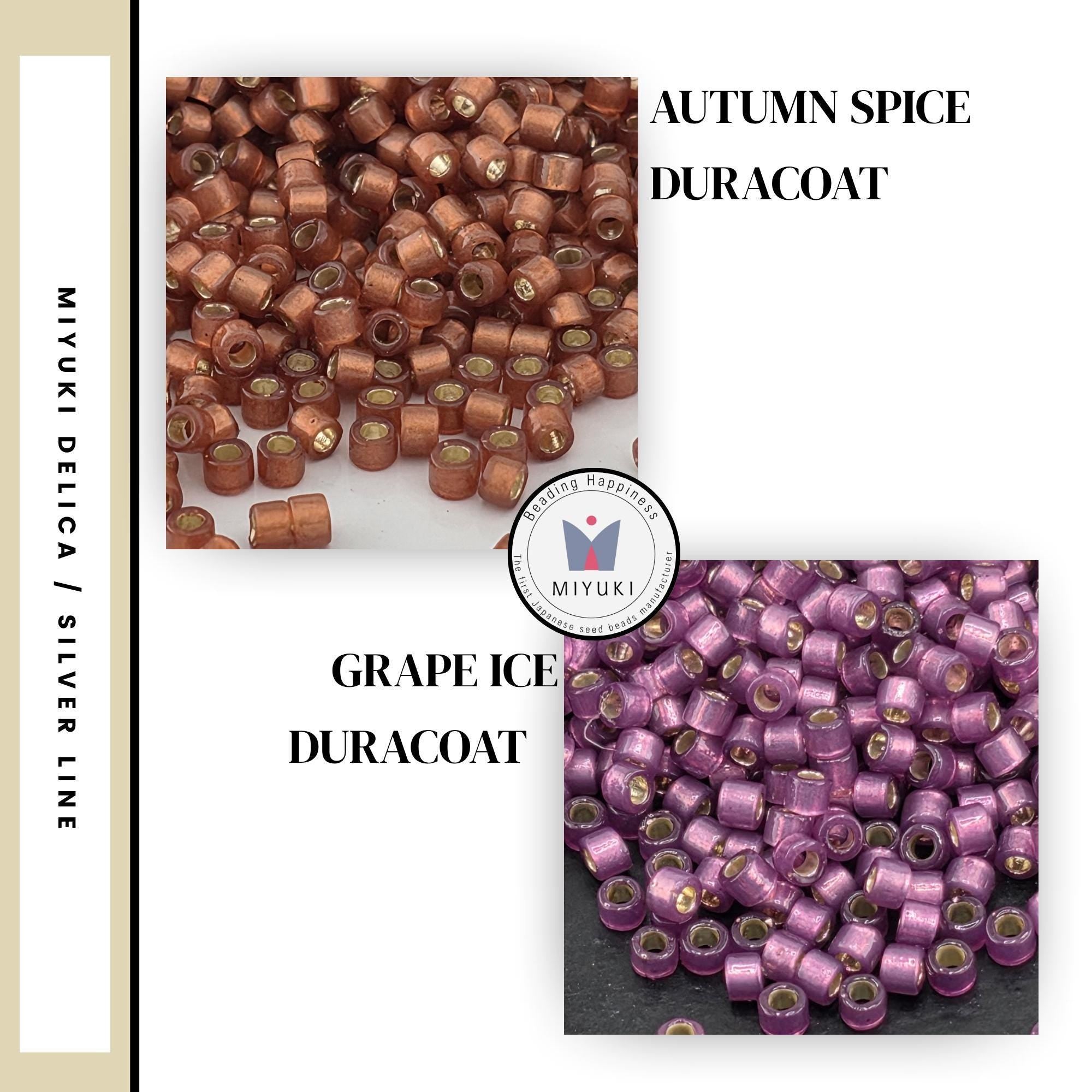 Matte and Semi-Matte Dyed Silver Lined Miyuki Delica Seed Bead | Size 11/0 | 7g