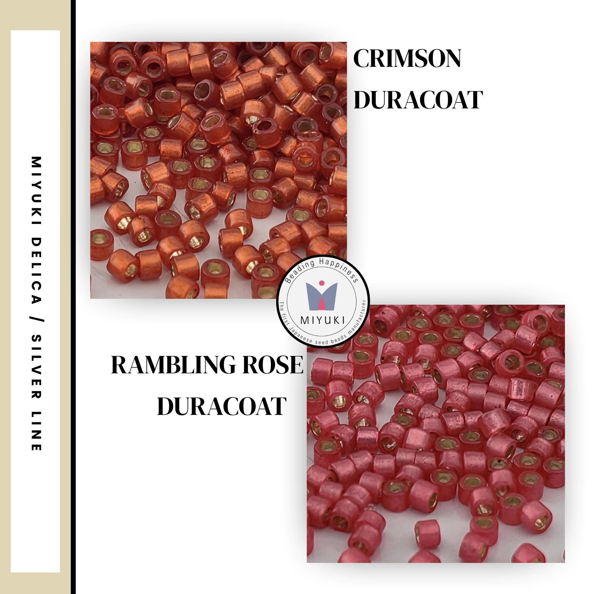 Matte and Semi-Matte Dyed Silver Lined Miyuki Delica Seed Bead | Size 11/0 | 7g