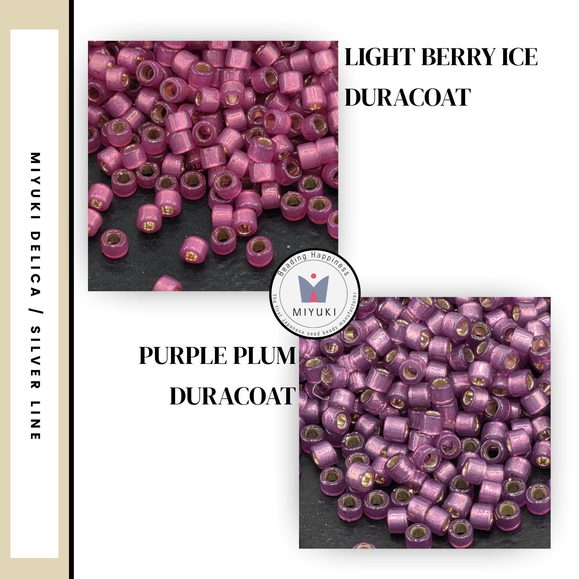 Matte and Semi-Matte Dyed Silver Lined Miyuki Delica Seed Bead | Size 11/0 | 7g