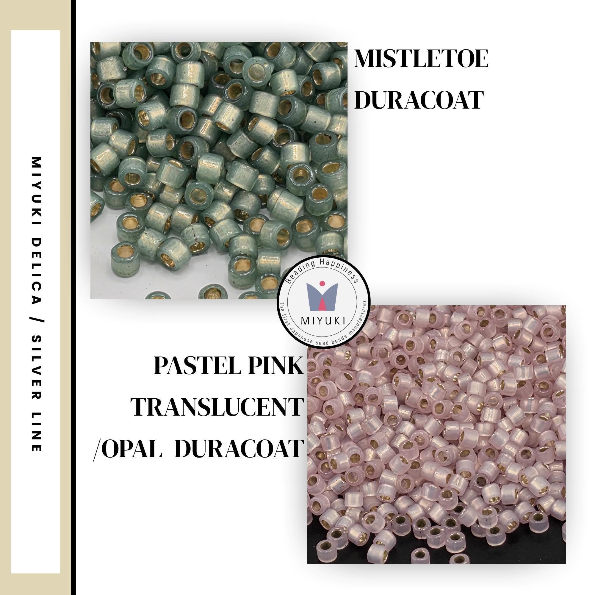 Matte and Semi-Matte Dyed Silver Lined Miyuki Delica Seed Bead | Size 11/0 | 7g