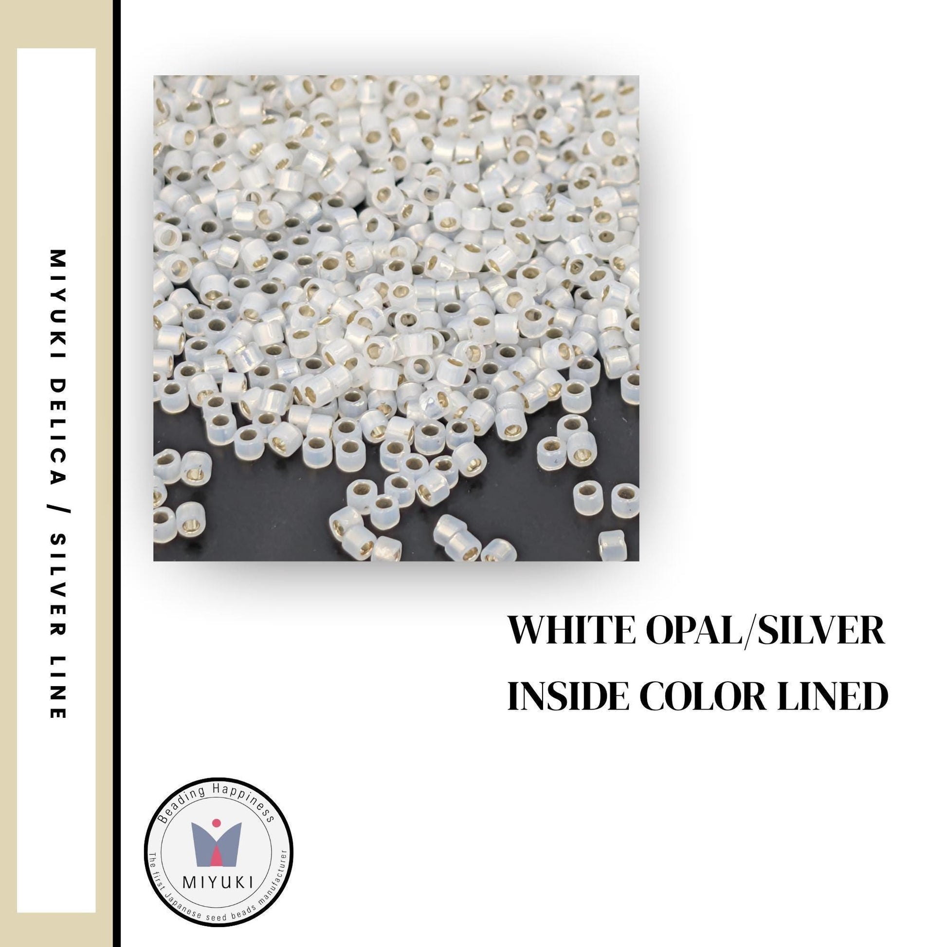 Matte and Semi-Matte Dyed Silver Lined Miyuki Delica Seed Bead | Size 11/0 | 7g