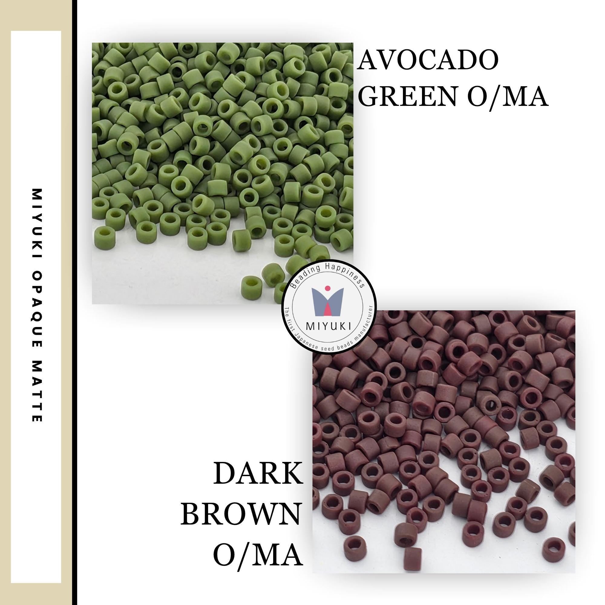 Japanese Glass Seed Beads: Opaque Matte Miyuki Delica - Size 11/0, 7g Tube