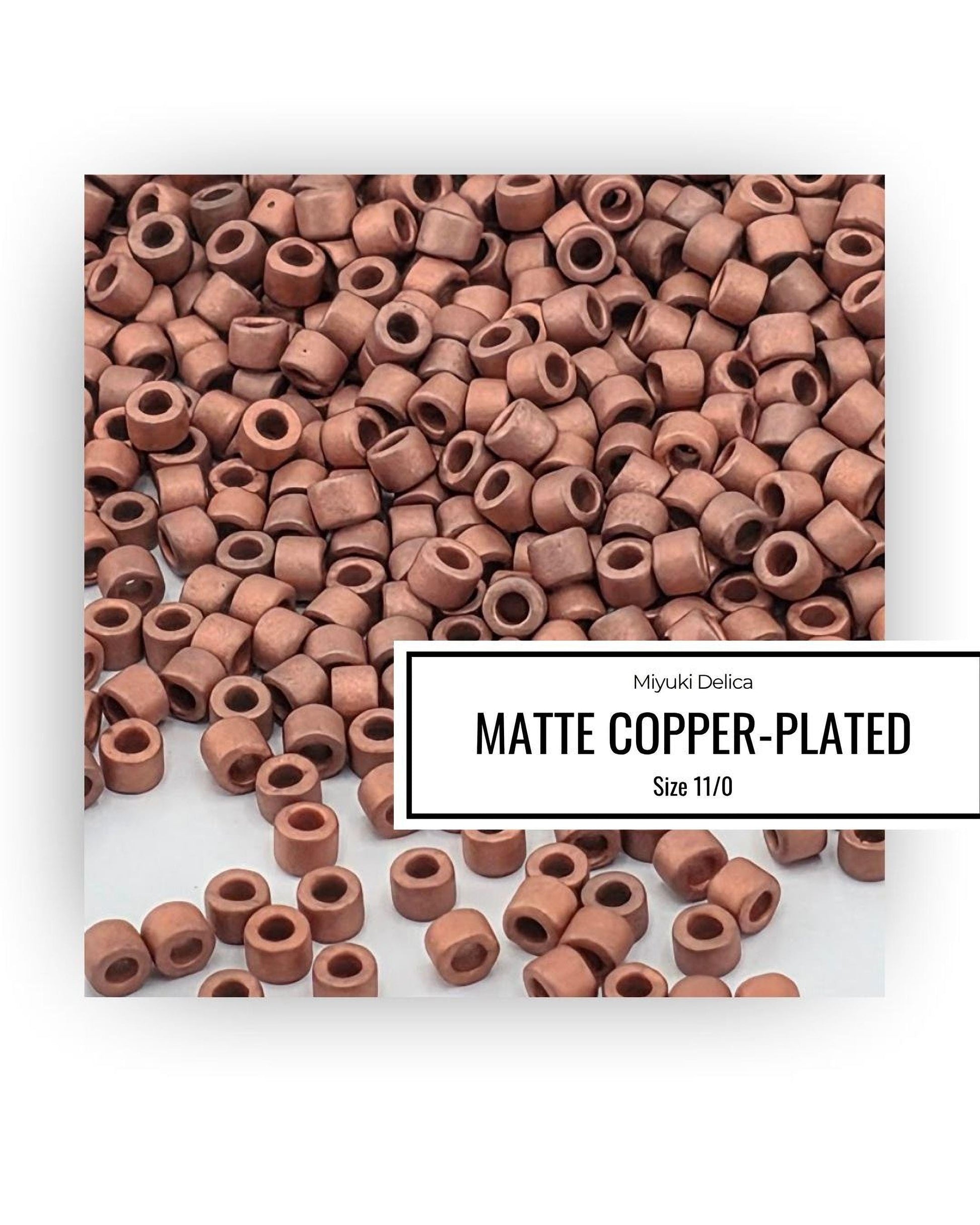Miyuki Delica Seed Beads Plated Matte & Metallic