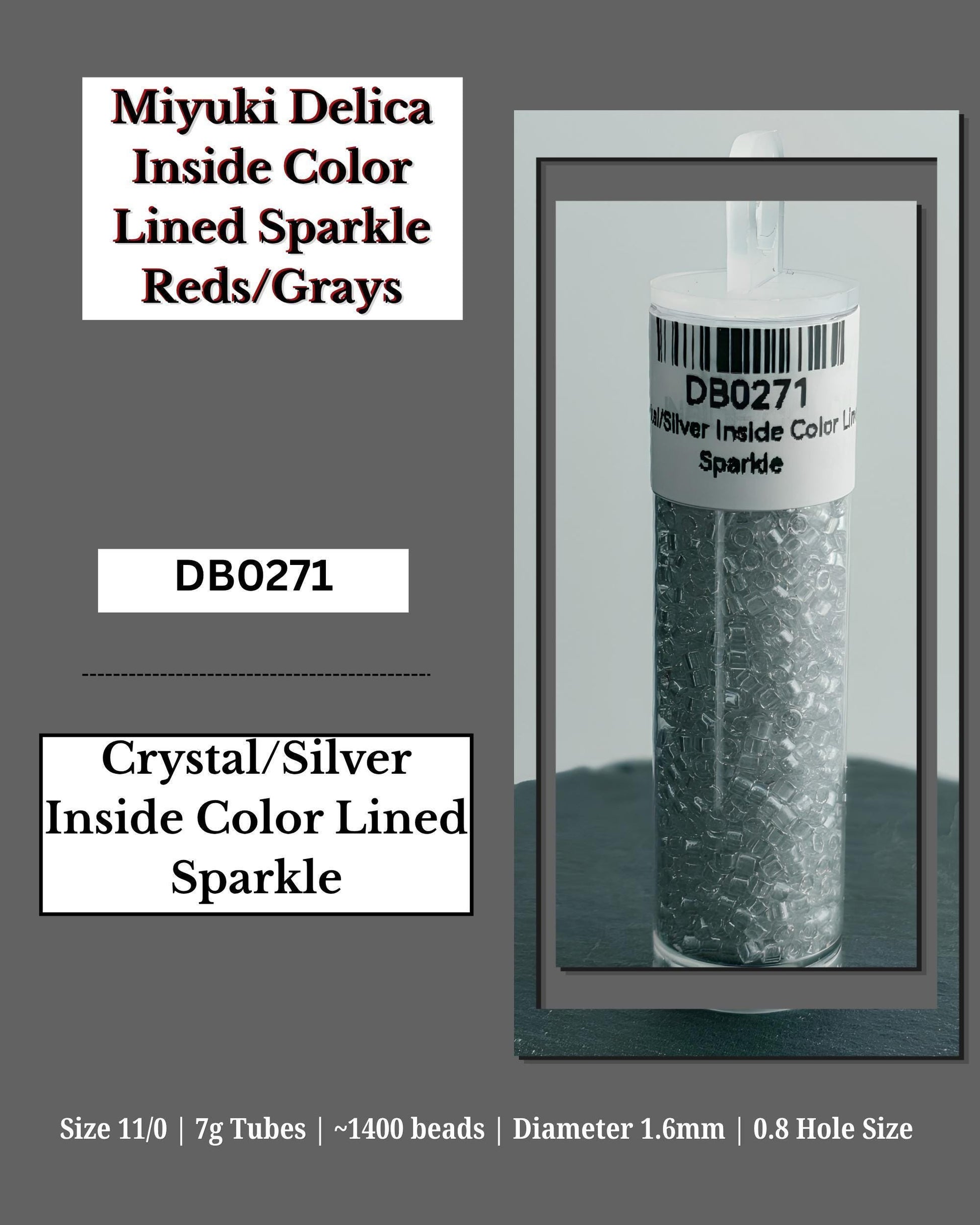 Grey/Red Sparkle