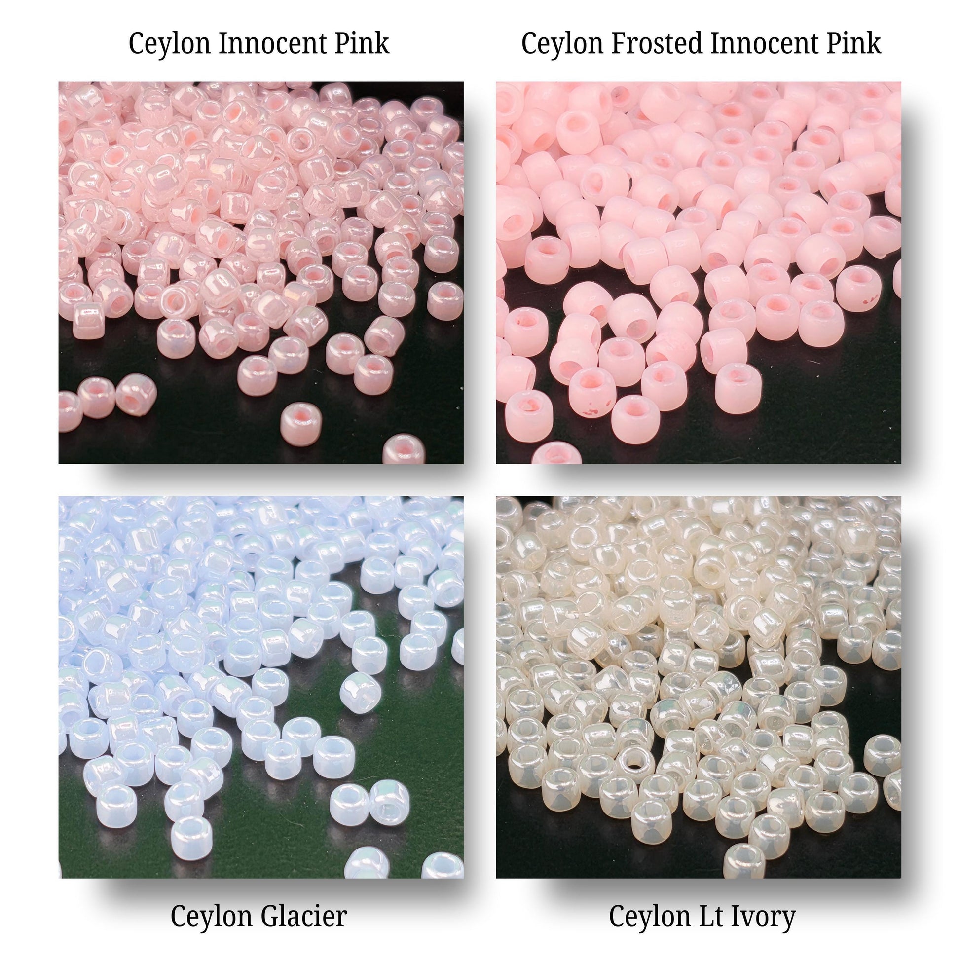 Ceylon Size 8 Toho Japanese Glass Seed Beads - 2.5" Tube