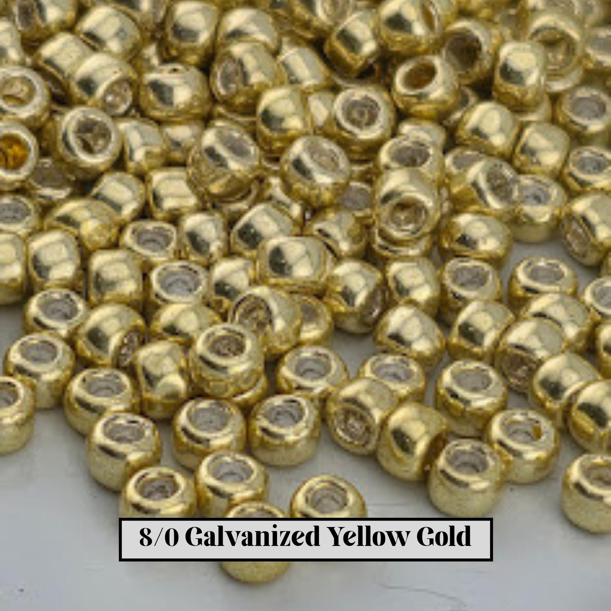 TOHO Round 8/0 Galvanized 2.5" tubes