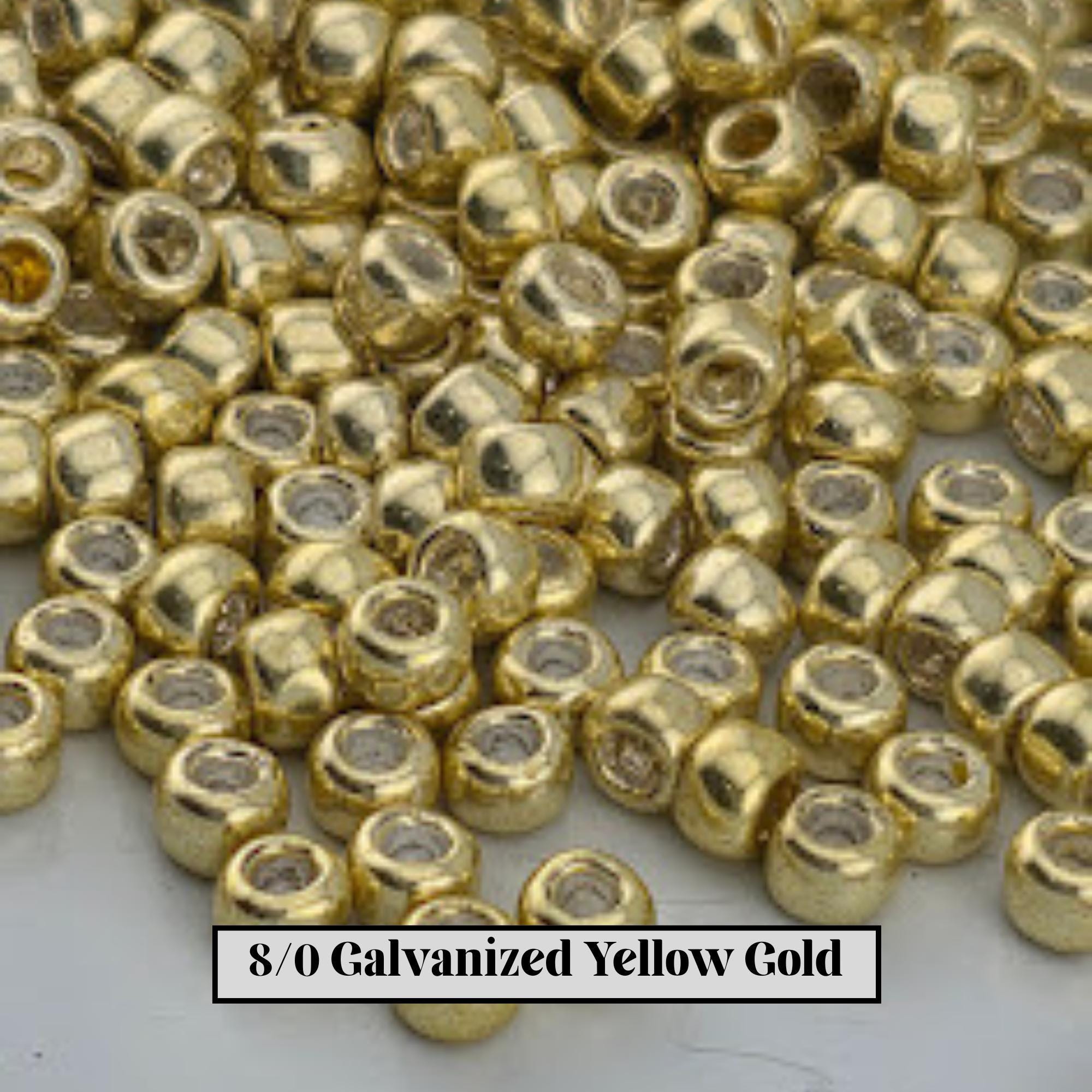 TOHO Round 8/0 Galvanized 2.5" tubes