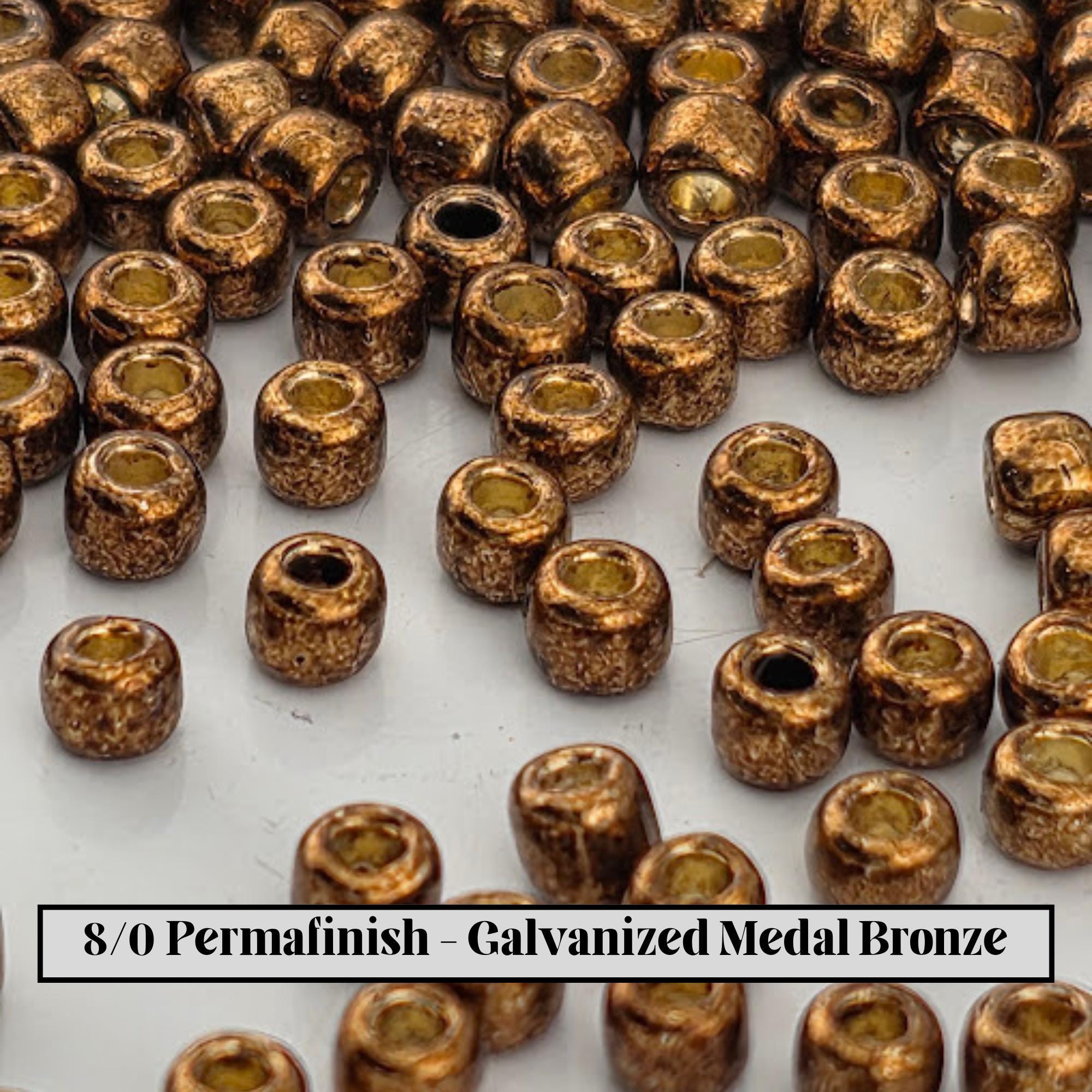 TOHO Round 8/0 Galvanized 2.5" tubes