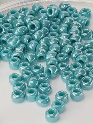 Toho 6/0 Round: Opaque-Lustered Turquoise 2.5" Tube