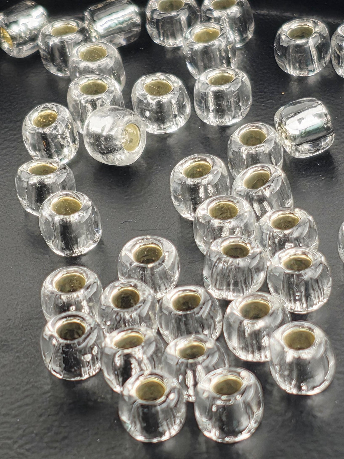 TOHO Round 3/0 Tube 2.5" : Silver-Lined Crystal