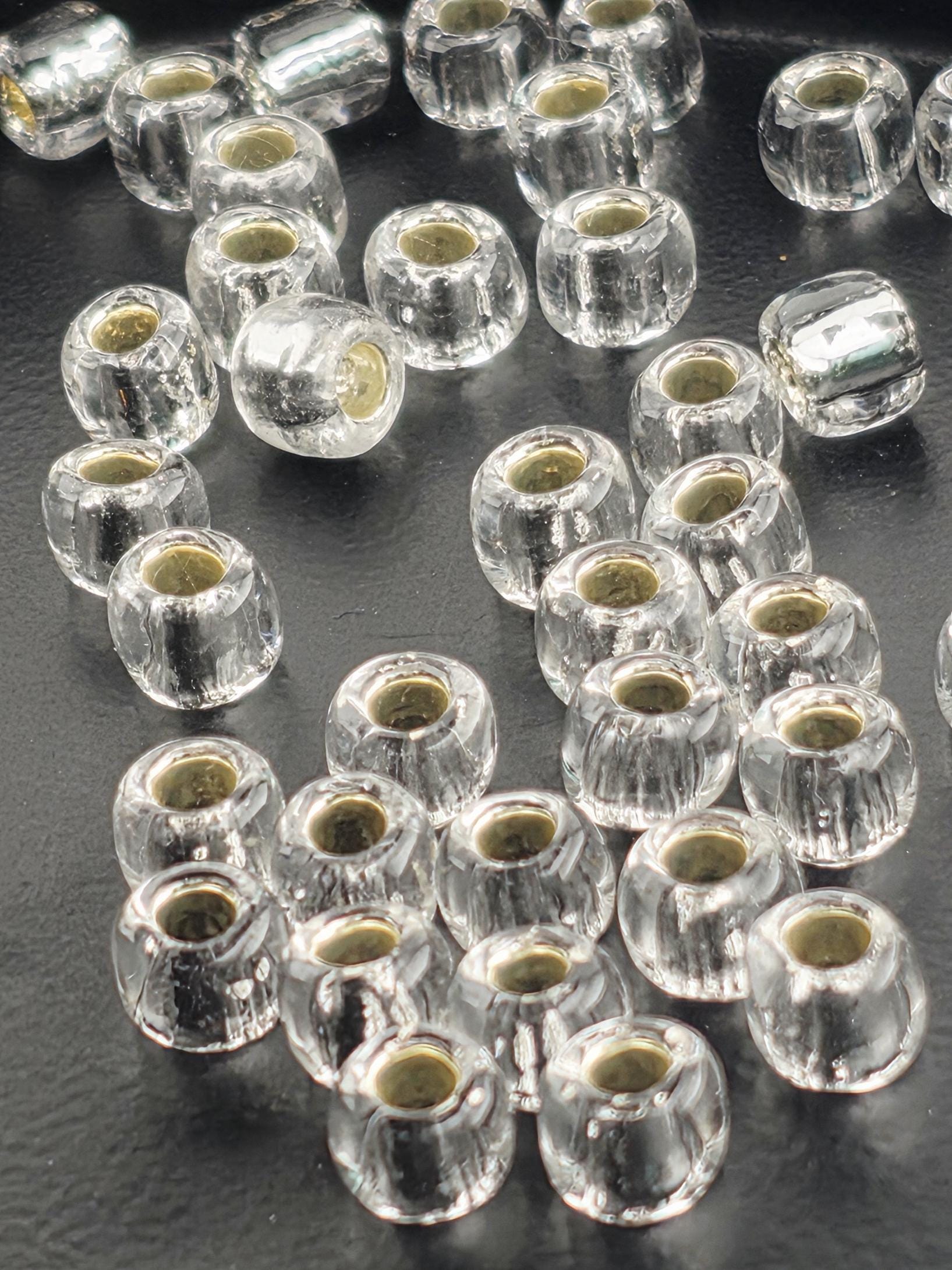 TOHO Round 3/0 Tube 2.5" : Silver-Lined Crystal