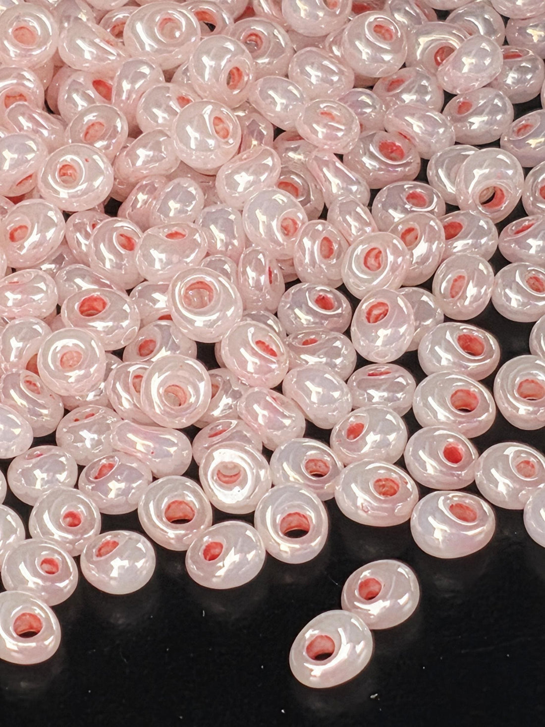 TOHO Magatama 3mm Tube 2.5" : Ceylon Impatiens Pink