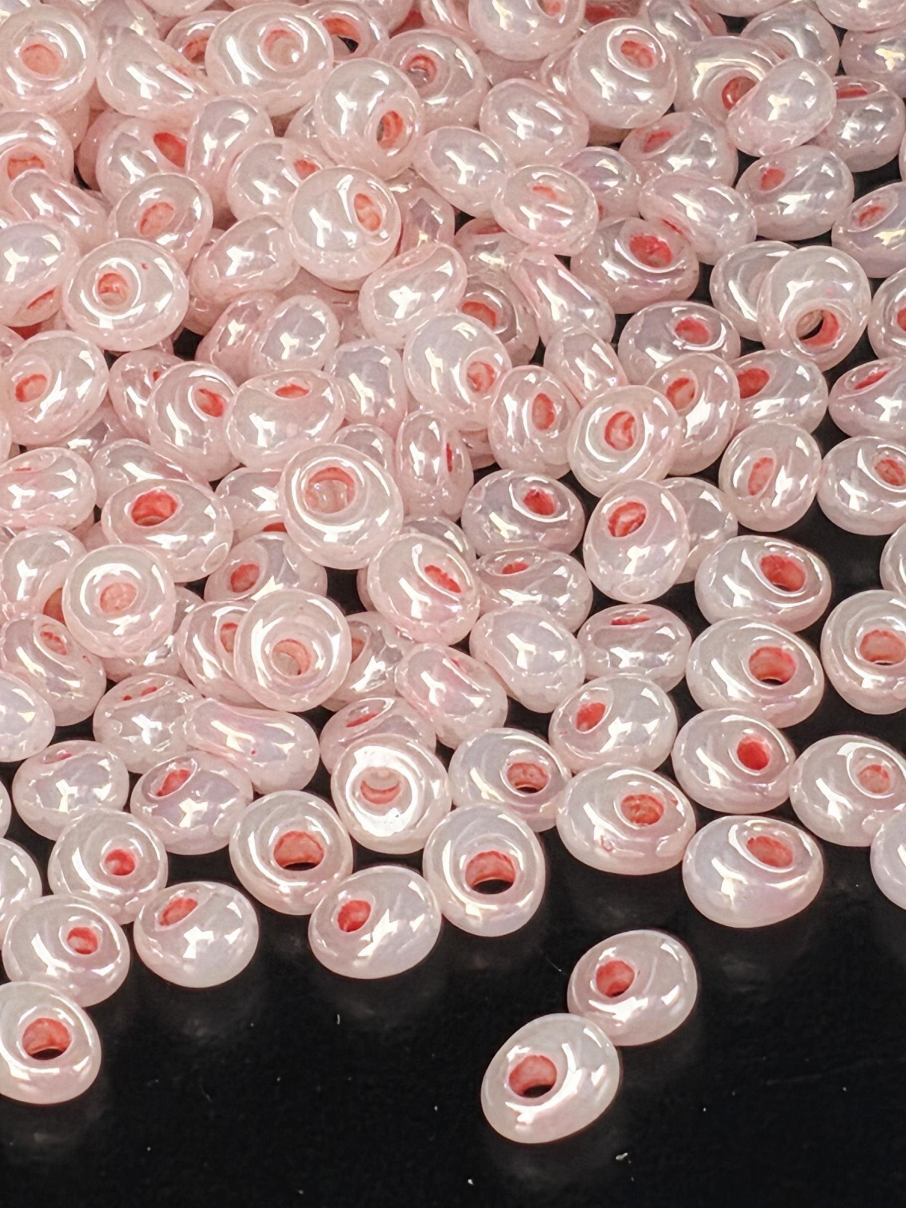 TOHO Magatama 3mm Tube 2.5" : Ceylon Impatiens Pink