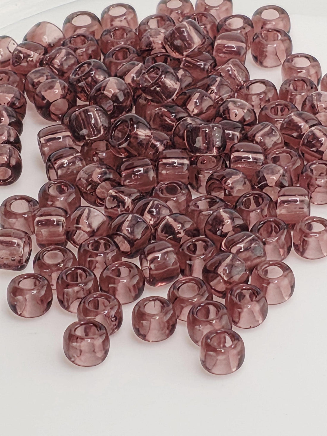 TOHO Round 6/0 Tube 2.5" : Transparent Med Amethyst