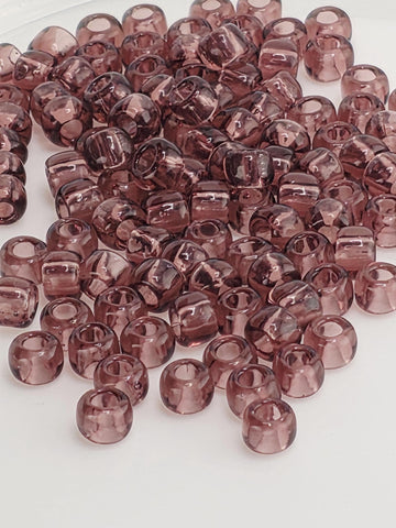 TOHO Round 6/0 Tube 2.5" : Transparent Med Amethyst