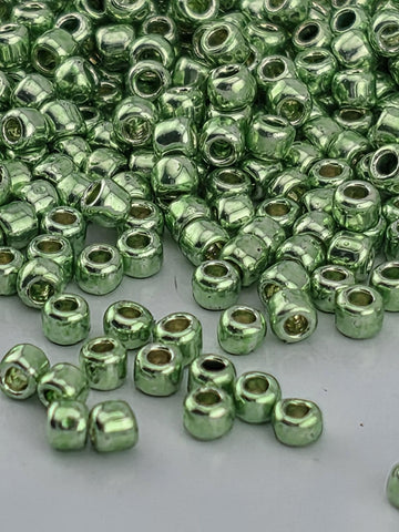 TOHO Round 11/0 Permafinish - Galvanized Green Apple 2.5 Tube