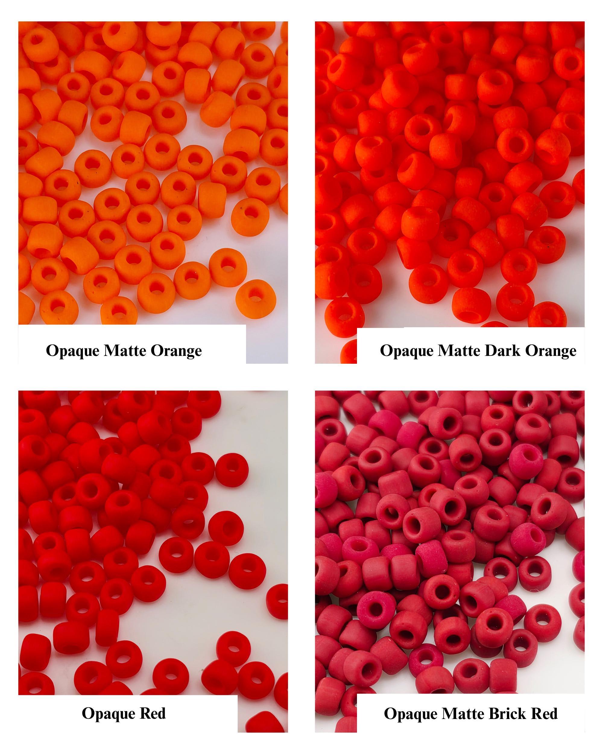 Matte Seed Beads mix, frosted glass, Japanese size 6, 15g