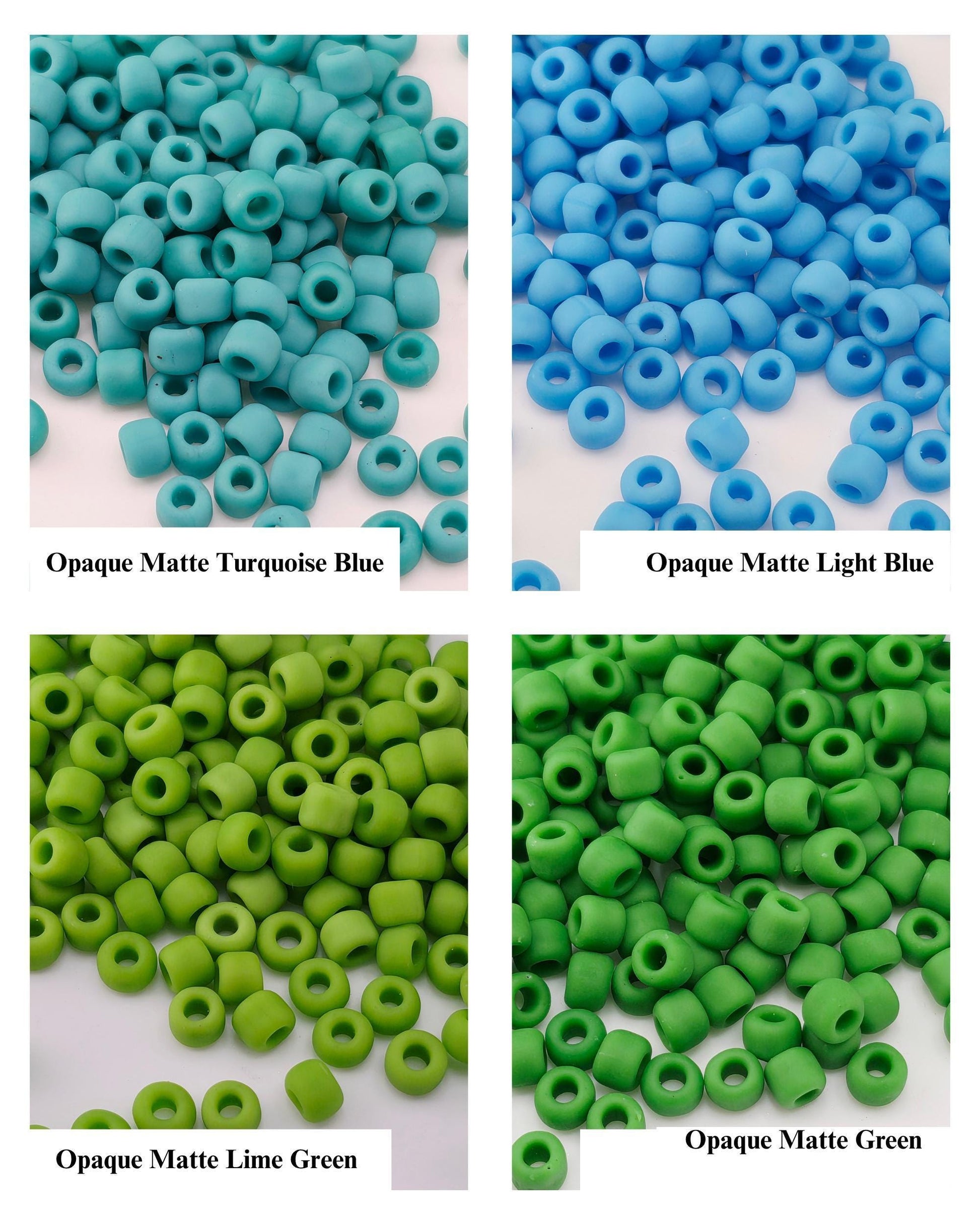Matte Seed Beads mix, frosted glass, Japanese size 6, 15g