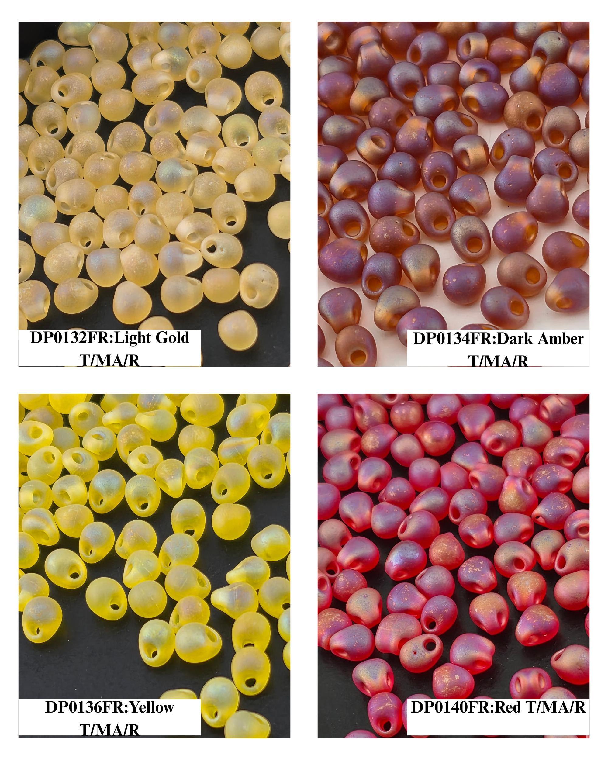 Miyuki Drop Beads 15g Tube - 3.4mm DP - Japanese Glass Seed Beads - Choice of 44 Colors or Full Collection Set - Bulk Supply for Bead Soup