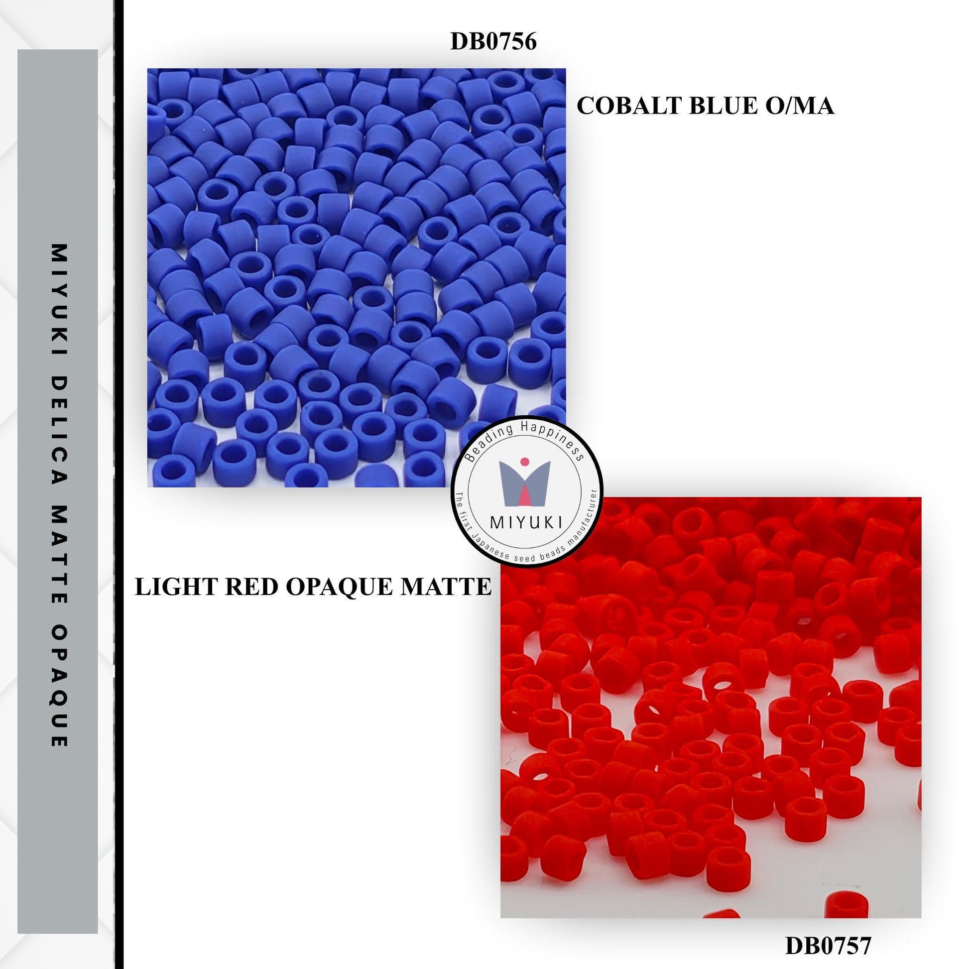 Matte Opaque Miyuki Delica Beads Size 11/0 | Matte Seed Beads for Loom Weaving Peyote Stitch Jewelry Making Kit