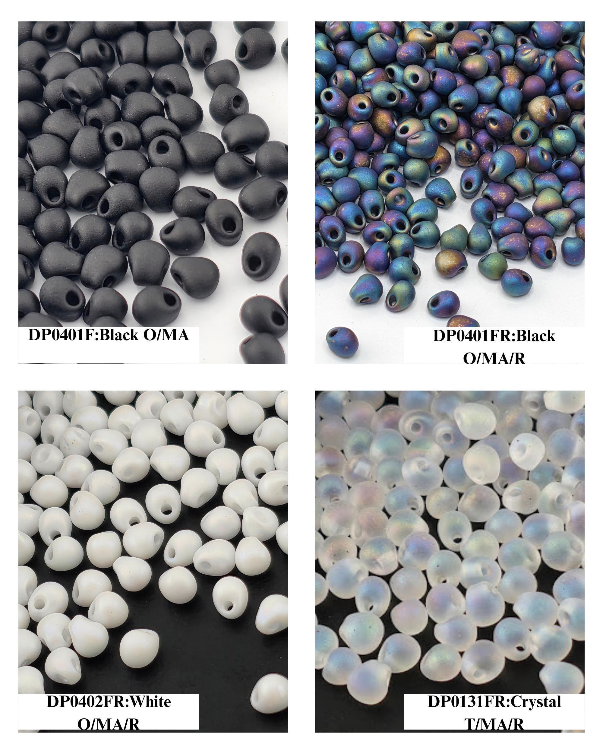 Miyuki Drop Beads 15g Tube - 3.4mm DP - Japanese Glass Seed Beads - Choice of 44 Colors or Full Collection Set - Bulk Supply for Bead Soup