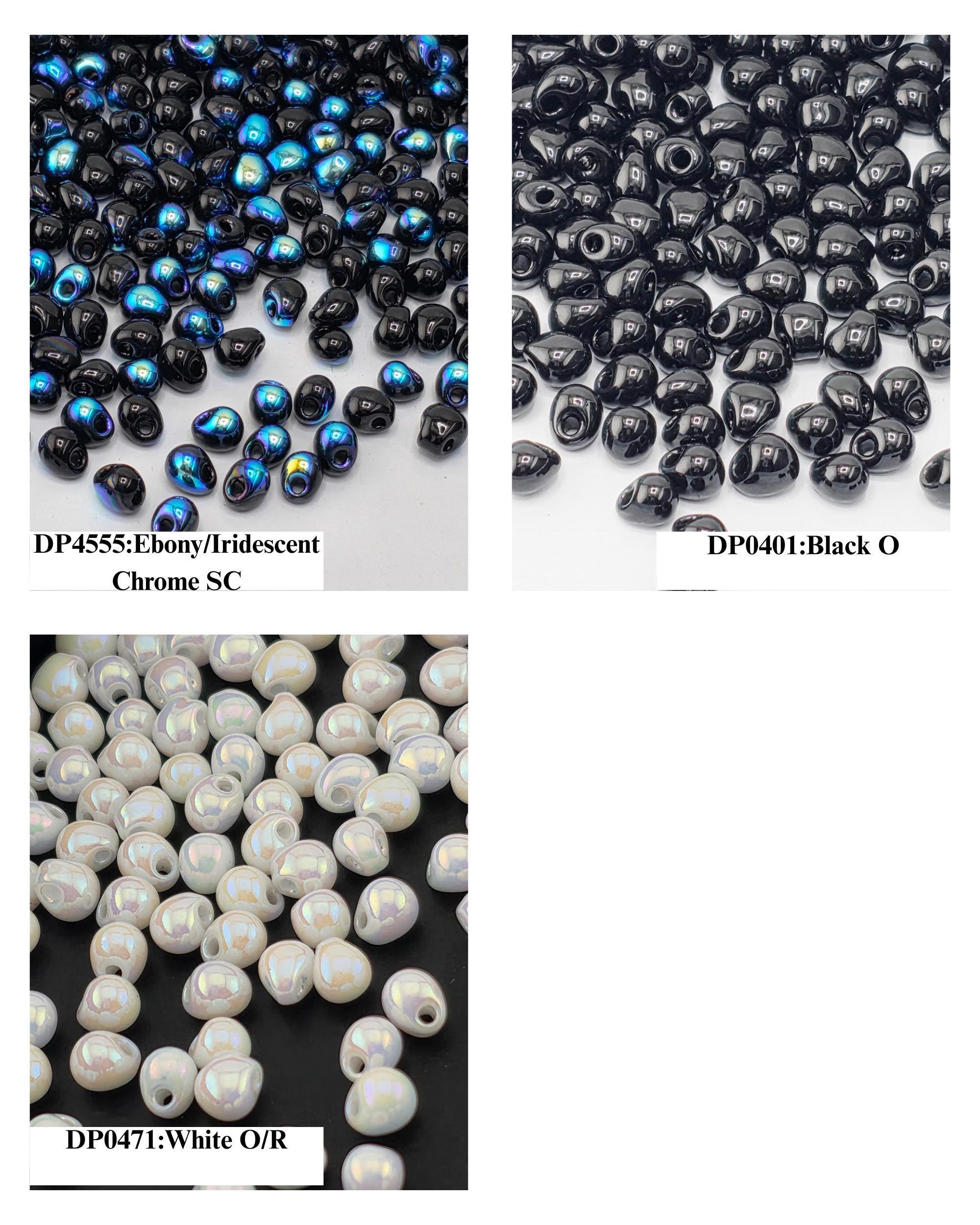 Miyuki Drop Beads 15g Tube - 3.4mm DP - Japanese Glass Seed Beads - Choice of 44 Colors or Full Collection Set - Bulk Supply for Bead Soup